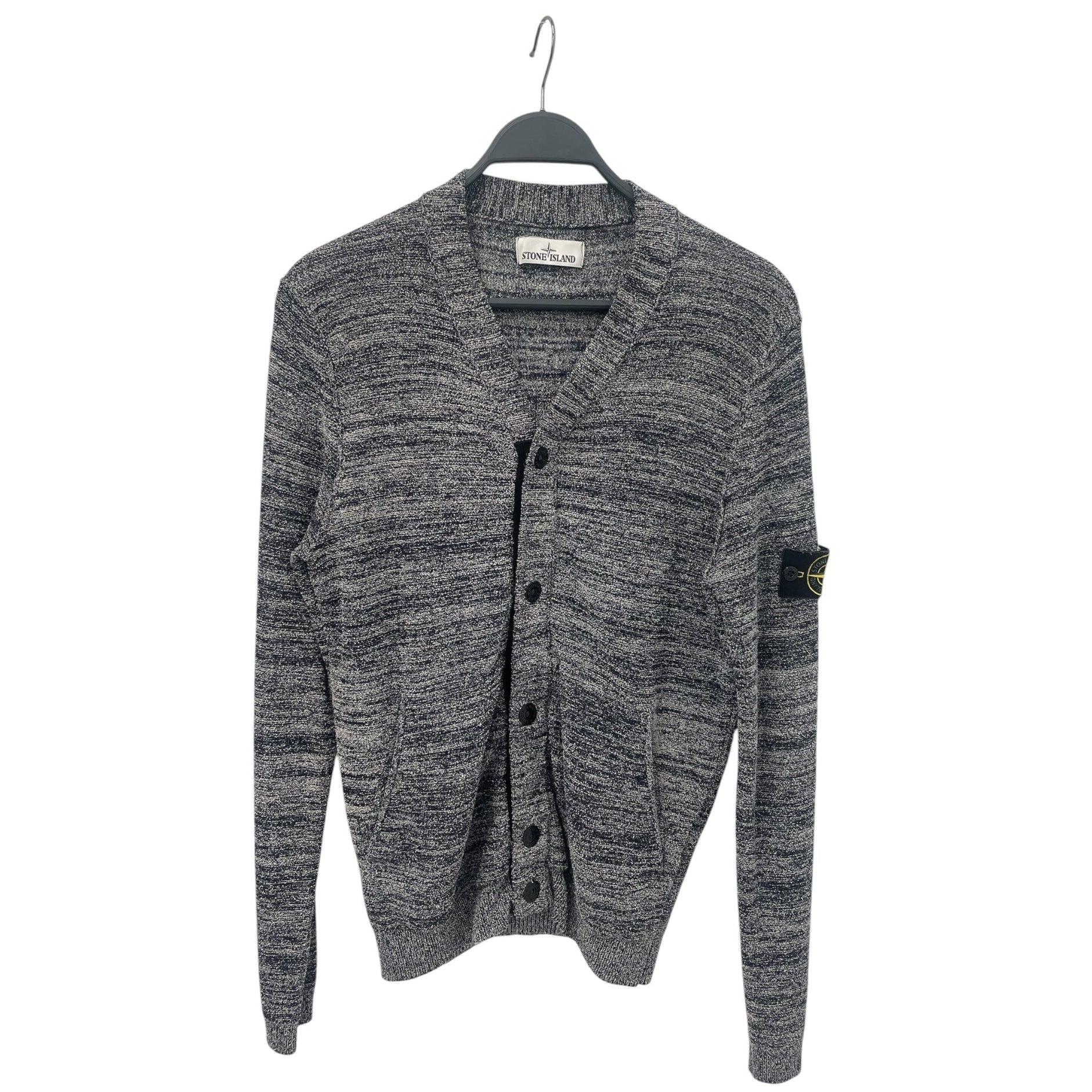 STONE ISLAND/Cardigan/M/Cotton/GRY/ view 1