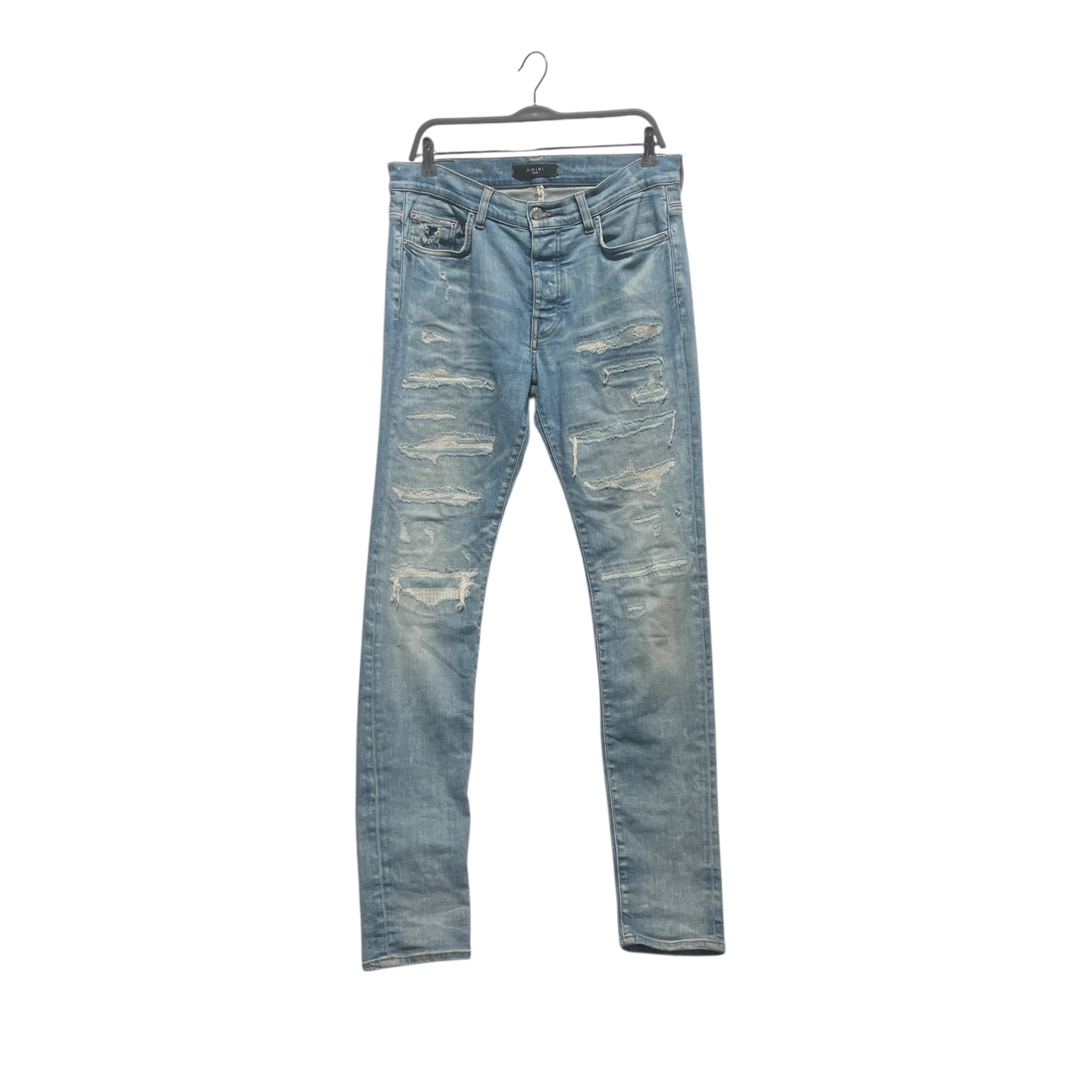 AMIRI/Skinny Pants/33/Cotton/BLU/ view 1