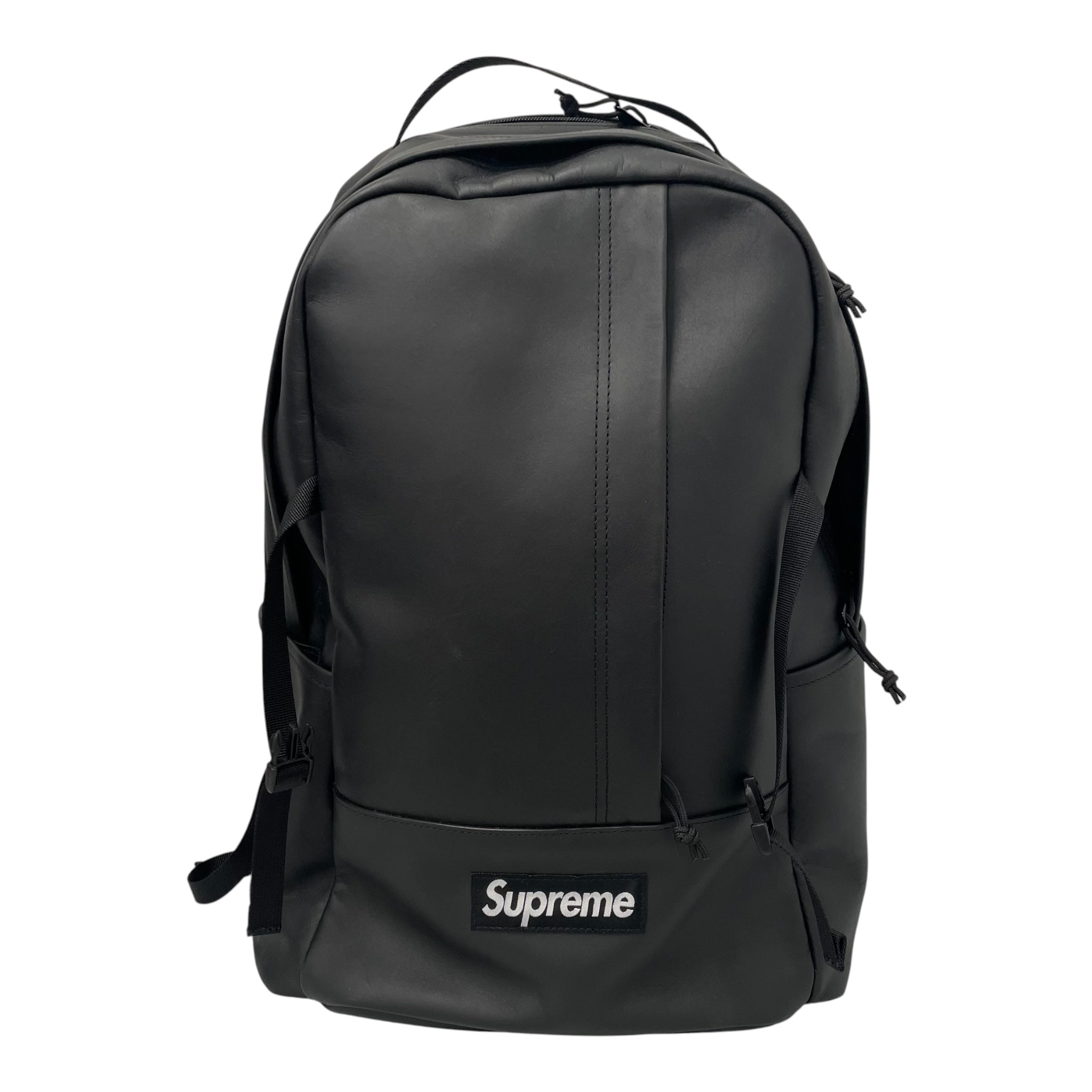 Supreme/Backpack/Leather/BLK/ view 1