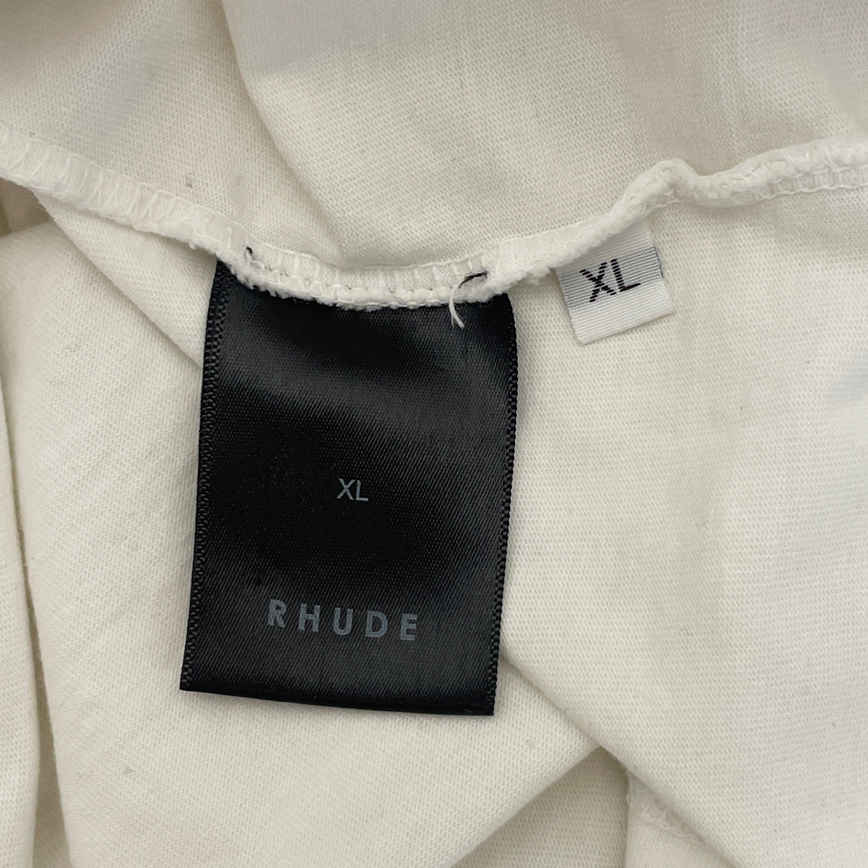RHUDE/T-Shirt/XL/Cotton/WHT/LEOPARD view 4