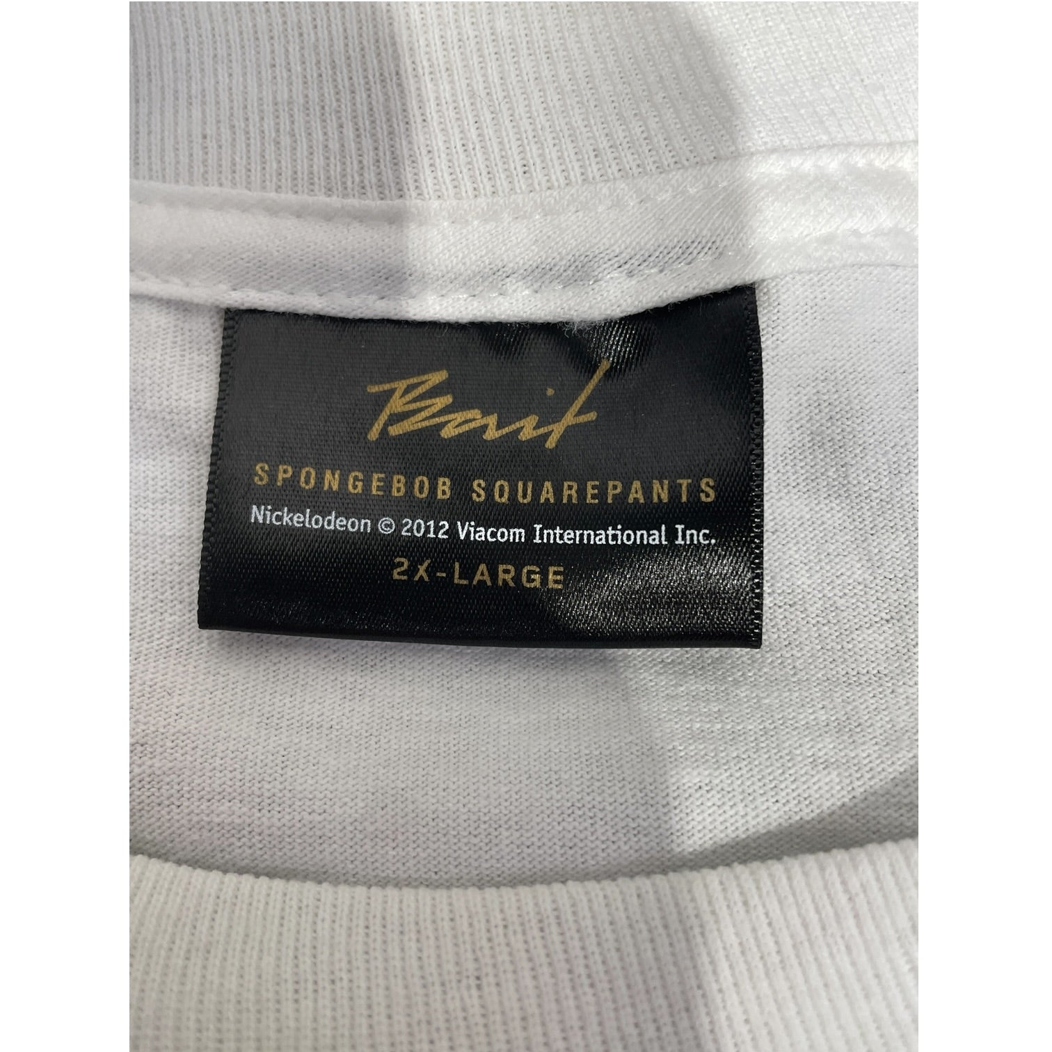 BAIT/T-Shirt/XXL/Cotton/WHT/Bait x Spongebob Squarepants view 3