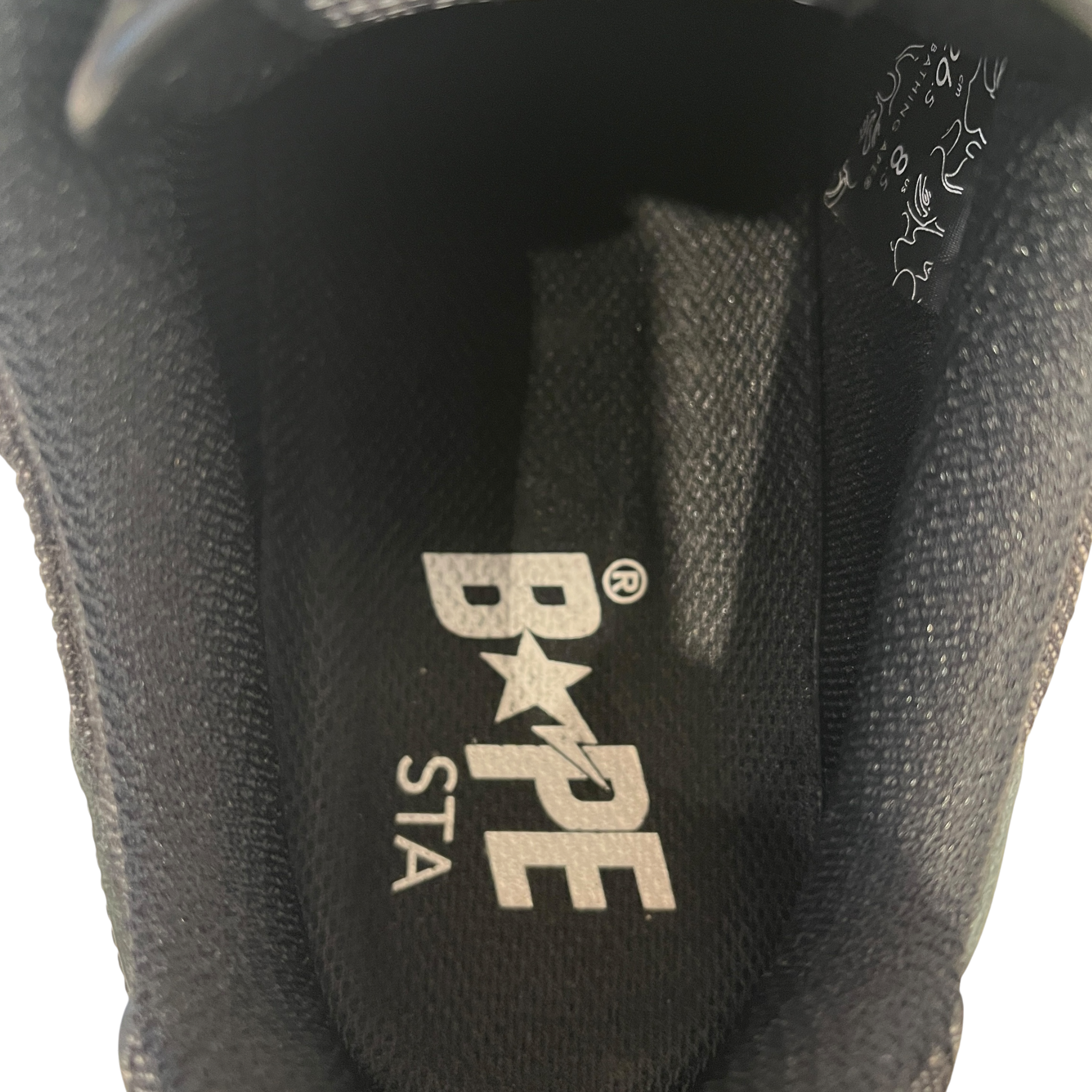 BAPE STA!/Low-Sneakers/US 8.5/Denim/BLK/BAPE STA SK8 DENIM 93' view 3