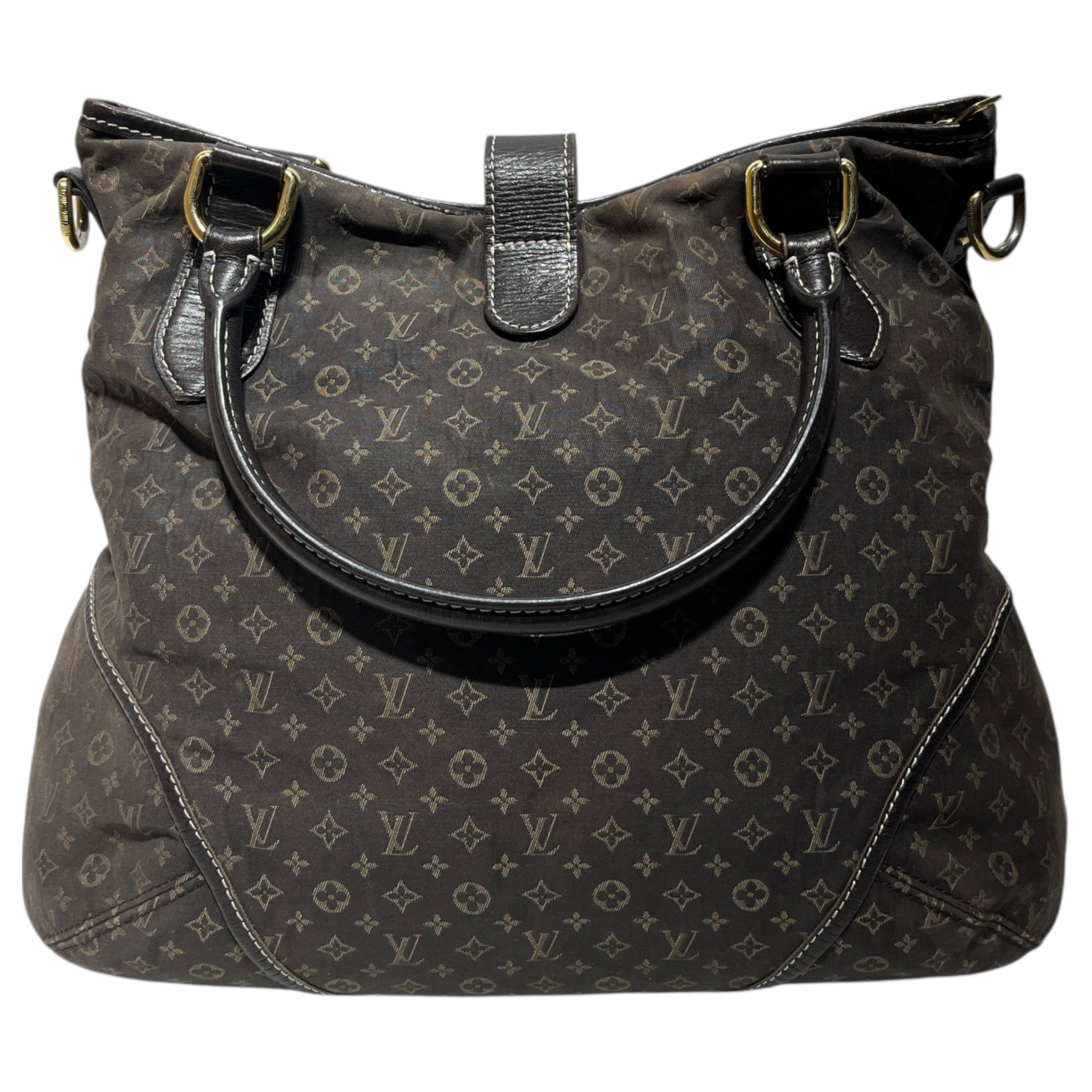 LOUIS VUITTON/Hand Bag/Monogram/Cotton/BRW/monogram elegie view 2