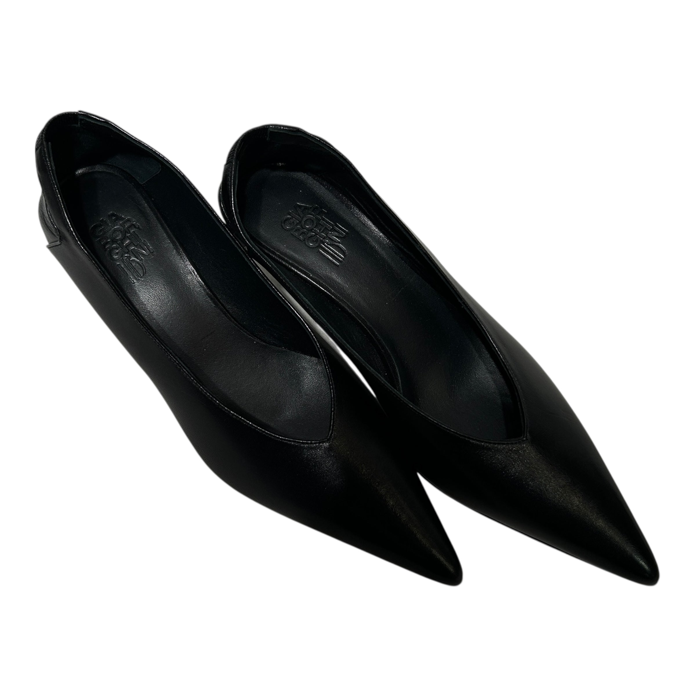 GIABORGHINI/Heels/EU 40/Leather/BLK/POINTED CLOSE TOED HEELS view 3