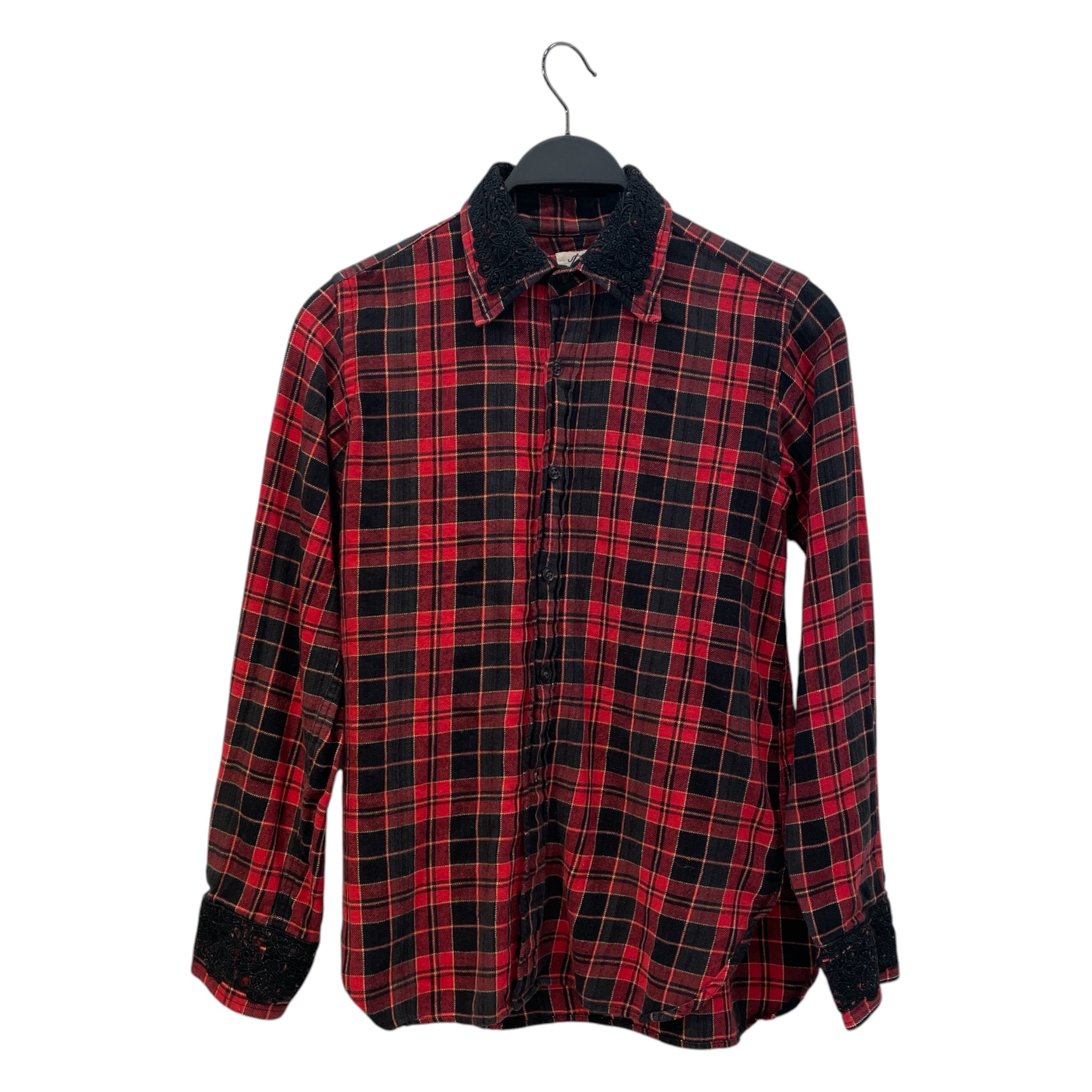 Needles/Flannel Shirt/S/Cotton/RED/Plaid/ view 1