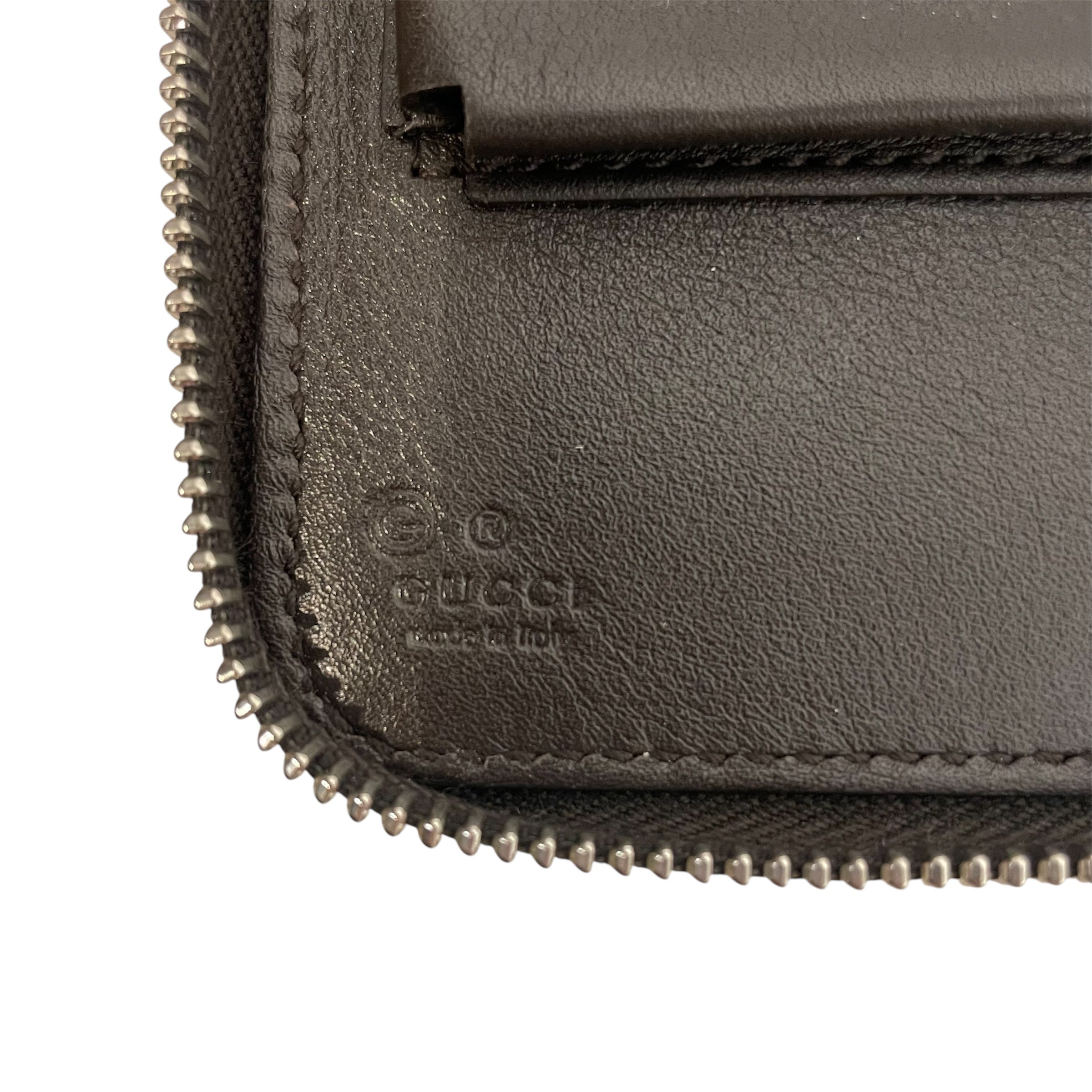 GUCCI/Clutch Bag/Monogram/Leather/BRW/microgucissima clutch view 4