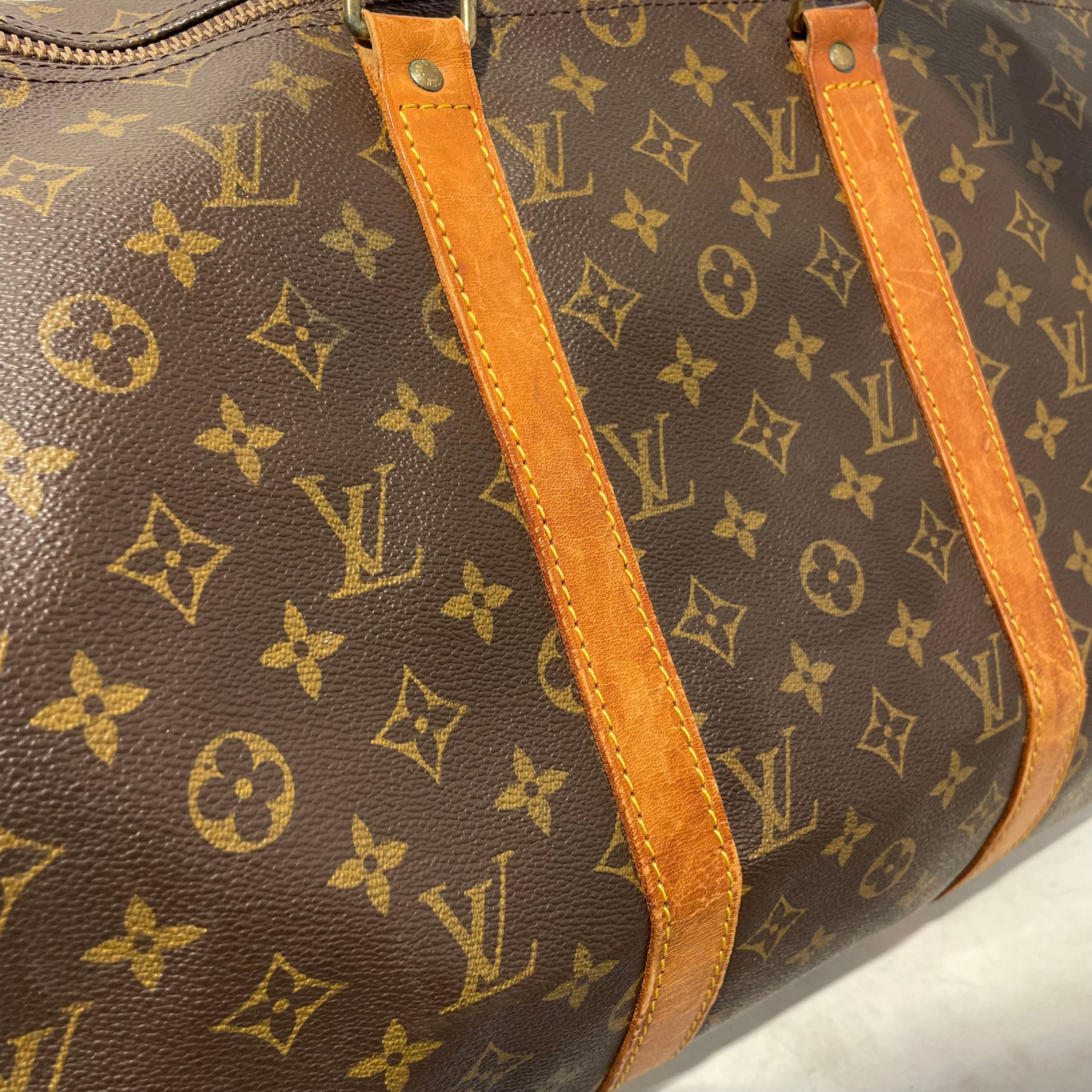 LOUIS VUITTON/Tote Bag/Leather/BRW/LV 884 KEEPALL view 7