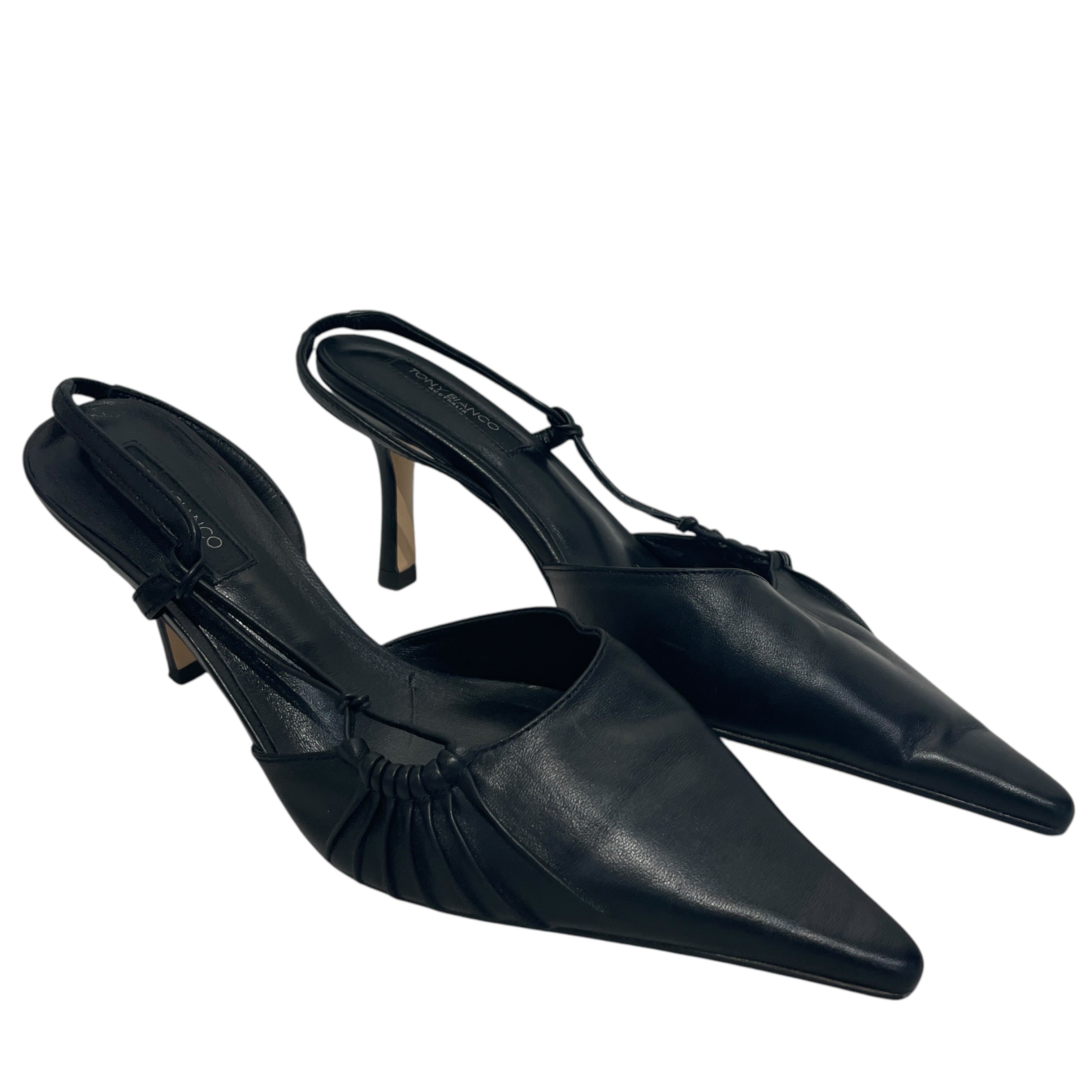 TONY BIANCO/Heels/US 8/Leather/BLK/SAKAI BLACK NAPPA HEELS