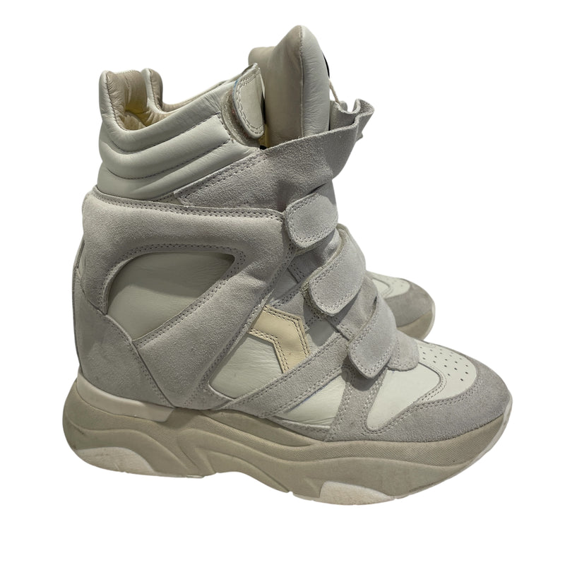 ISABEL MARANT/Hi-Sneakers/US 7.5/Leather/GRY/CLASSIC BALSKEE