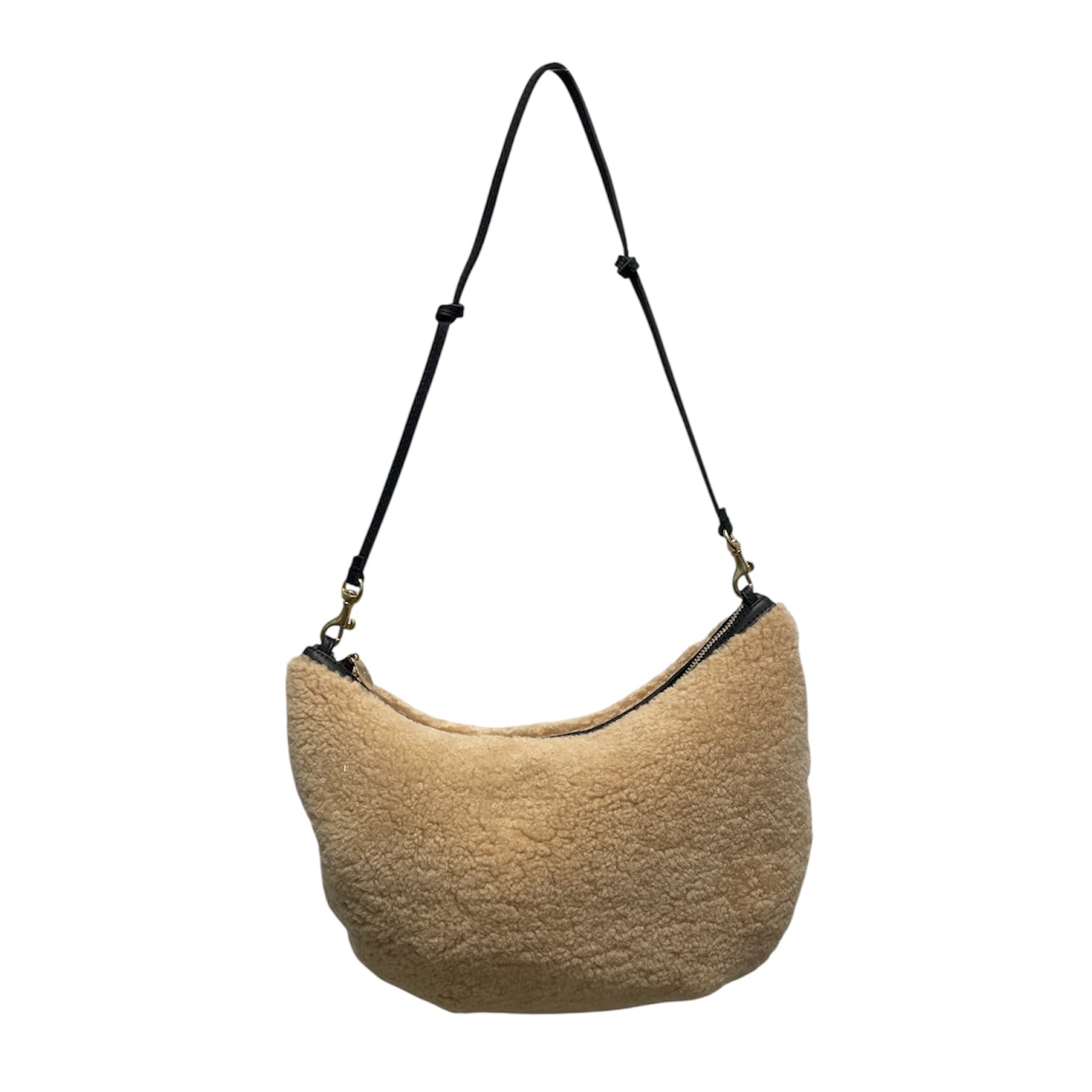 clare v/Bag/BRW/lune shearling bag view 1