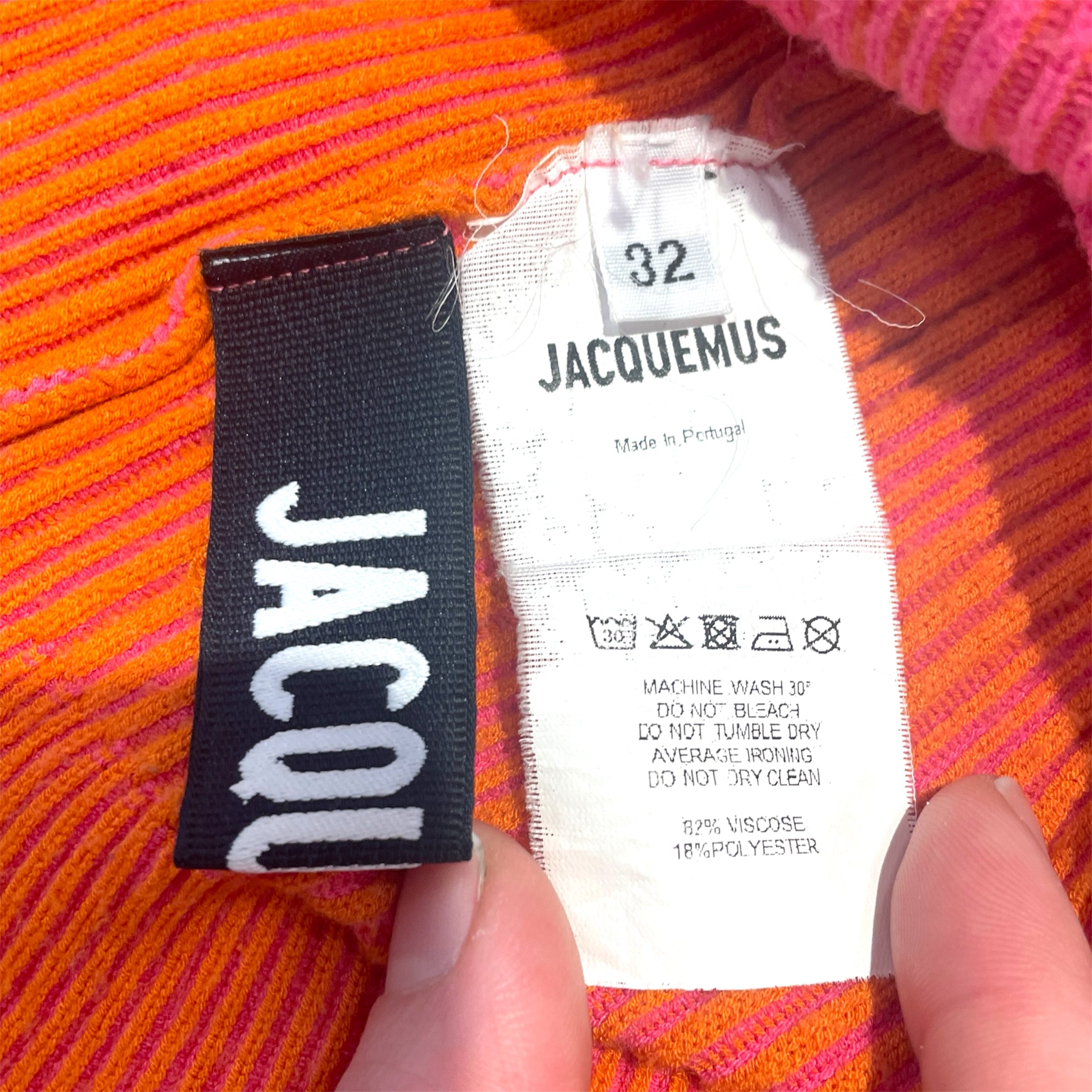 JACQUEMUS/Camisole/M/Cotton/PNK/double layer tank view 3