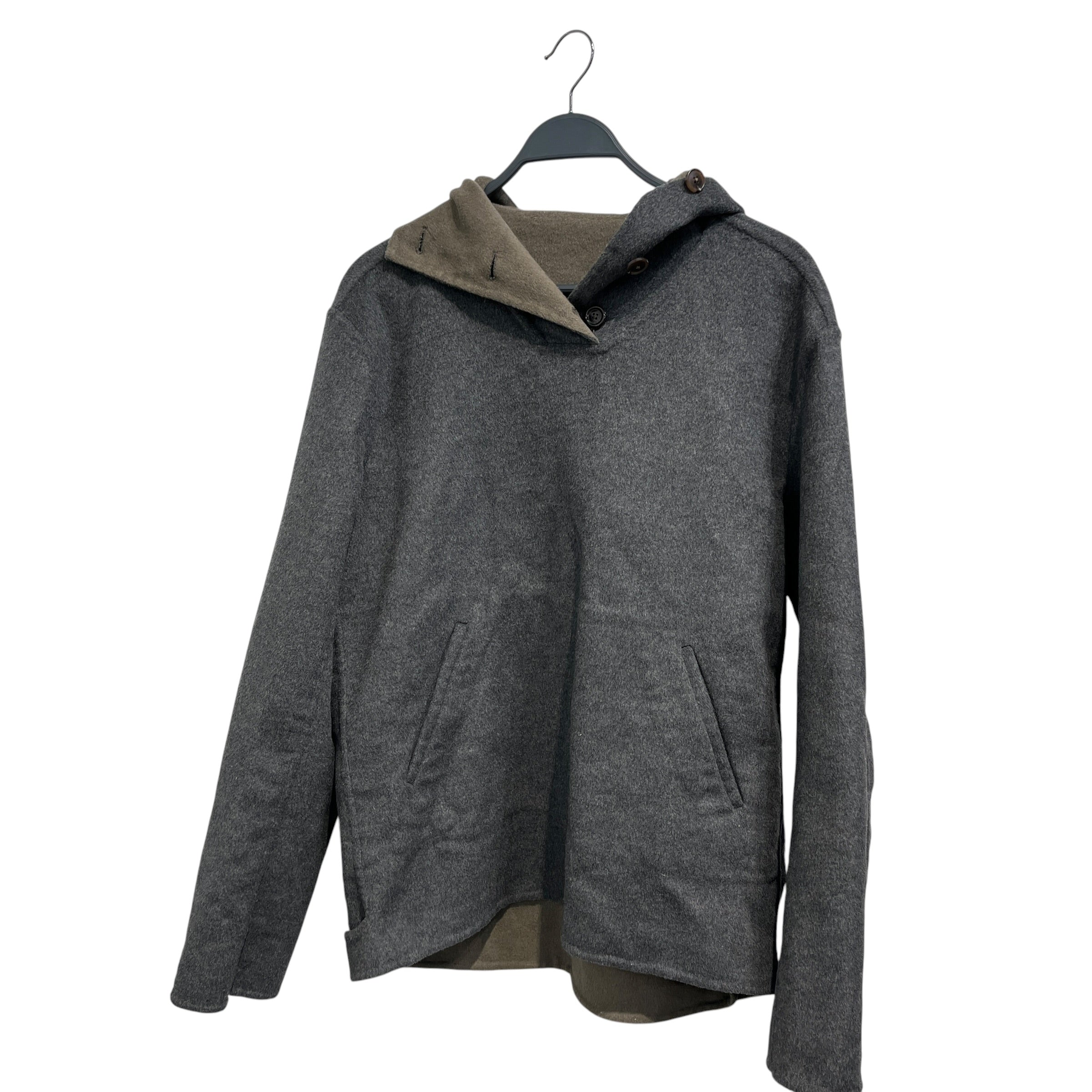 Bardo/Trench Coat/L/Wool/GRY/Single Breasted/No tags Inside view 1