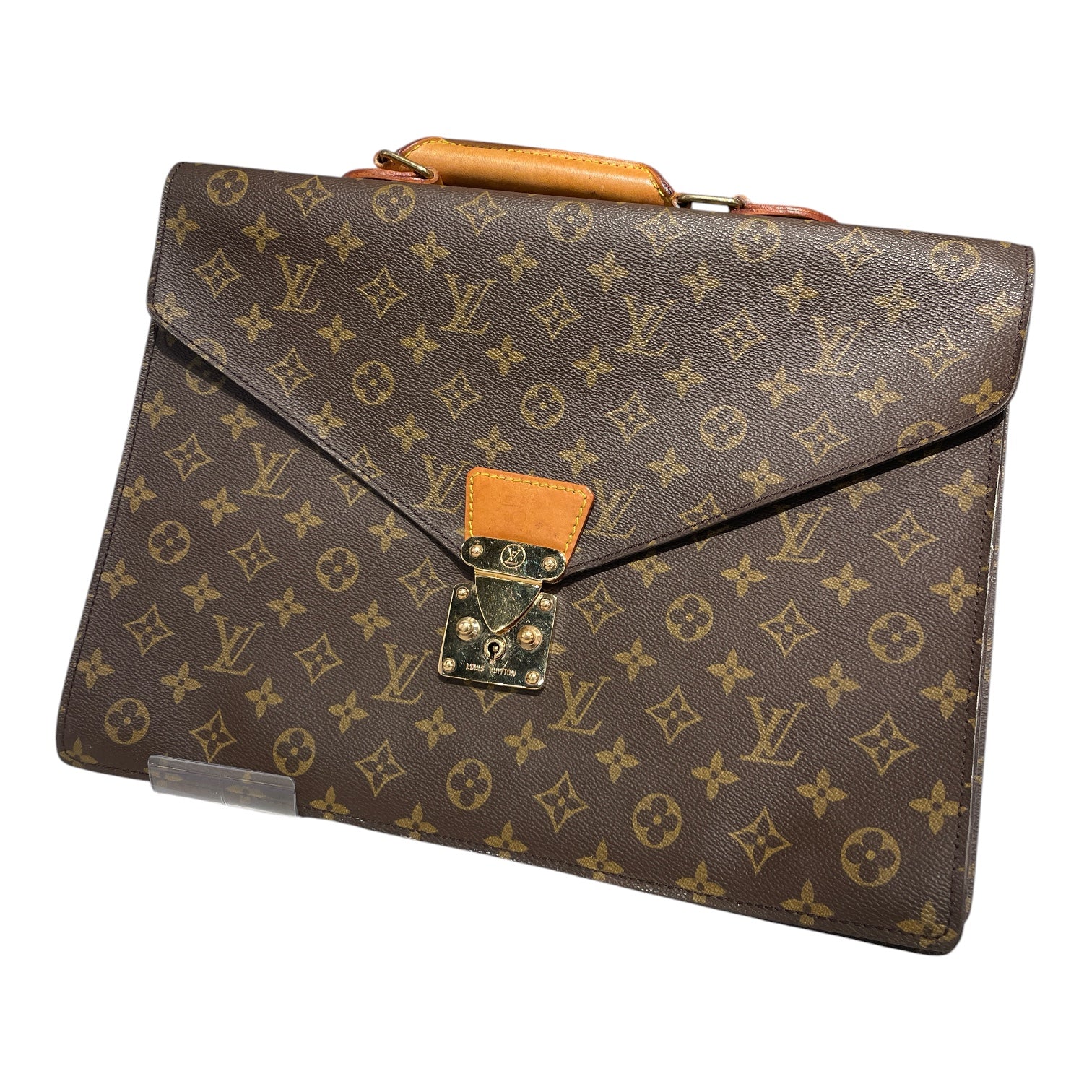 LOUIS VUITTON/Hand Bag/Leather/BRW/briefcase view 5