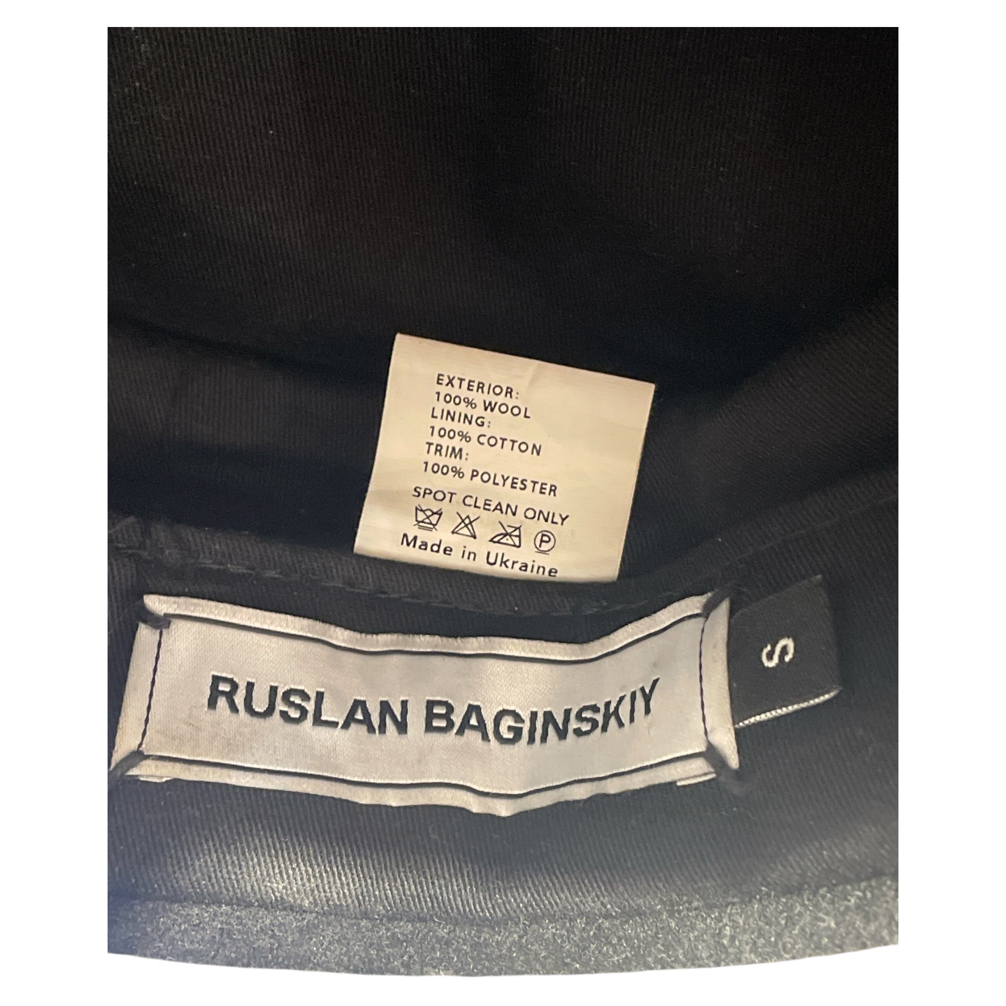 Ruslan Baginskiy/Hat/S/Wool/BLK/Red Stitch view 3