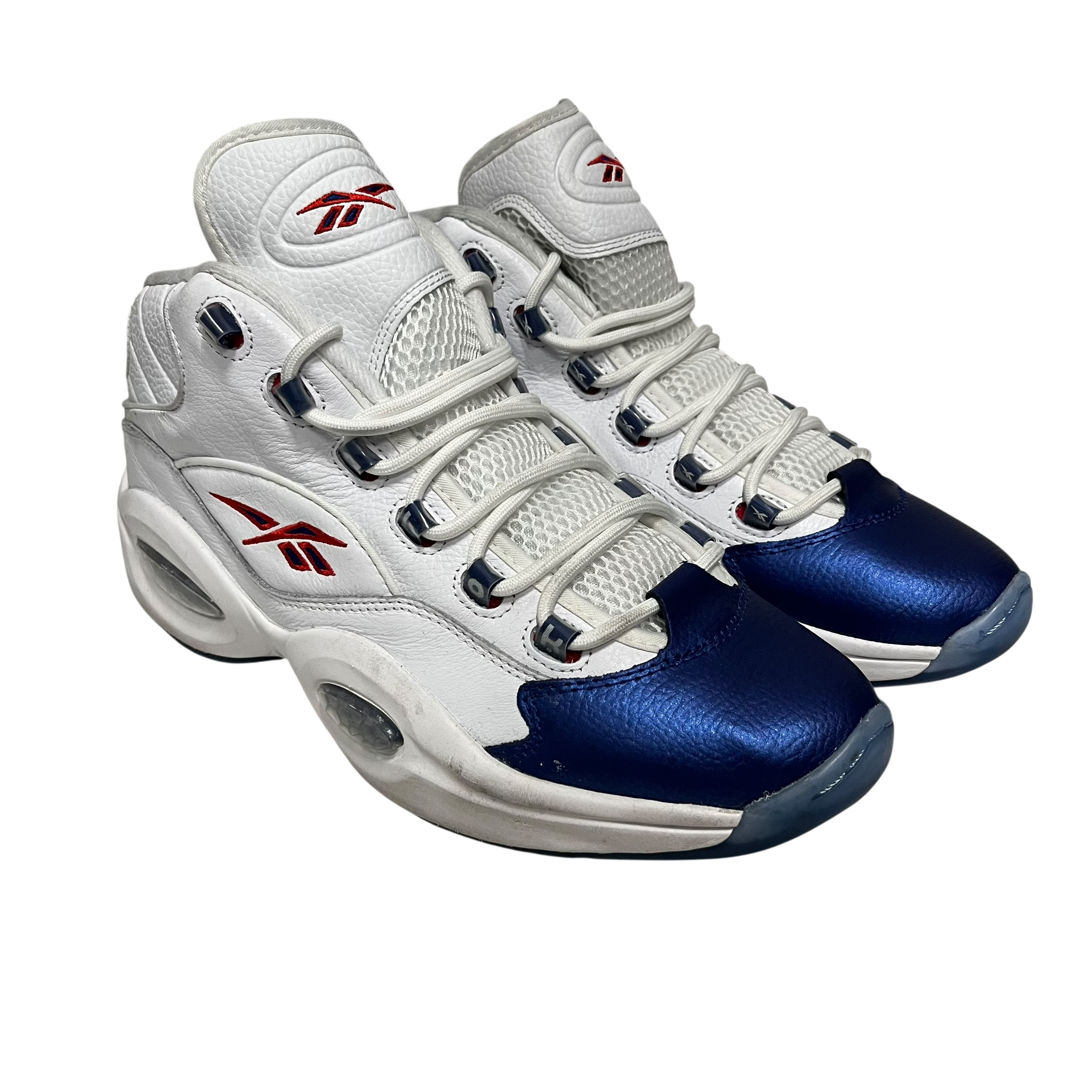 Reebok/Hi-Sneakers/US 12/Leather/WHT/Allen Iverson view 1