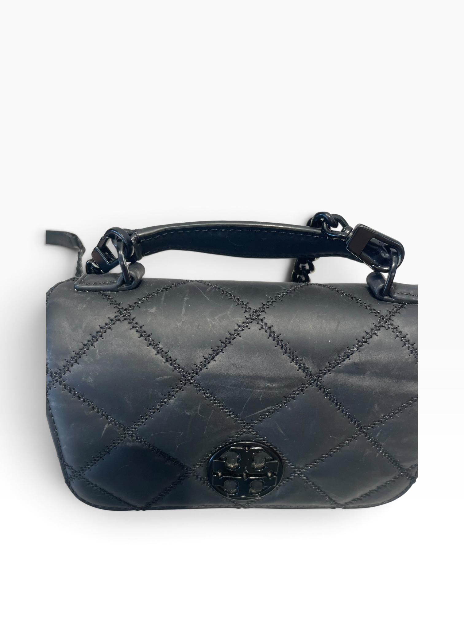 TORY BURCH/Cross Body Bag/Leather/BLK/Tory Burch Mini Willa view 9