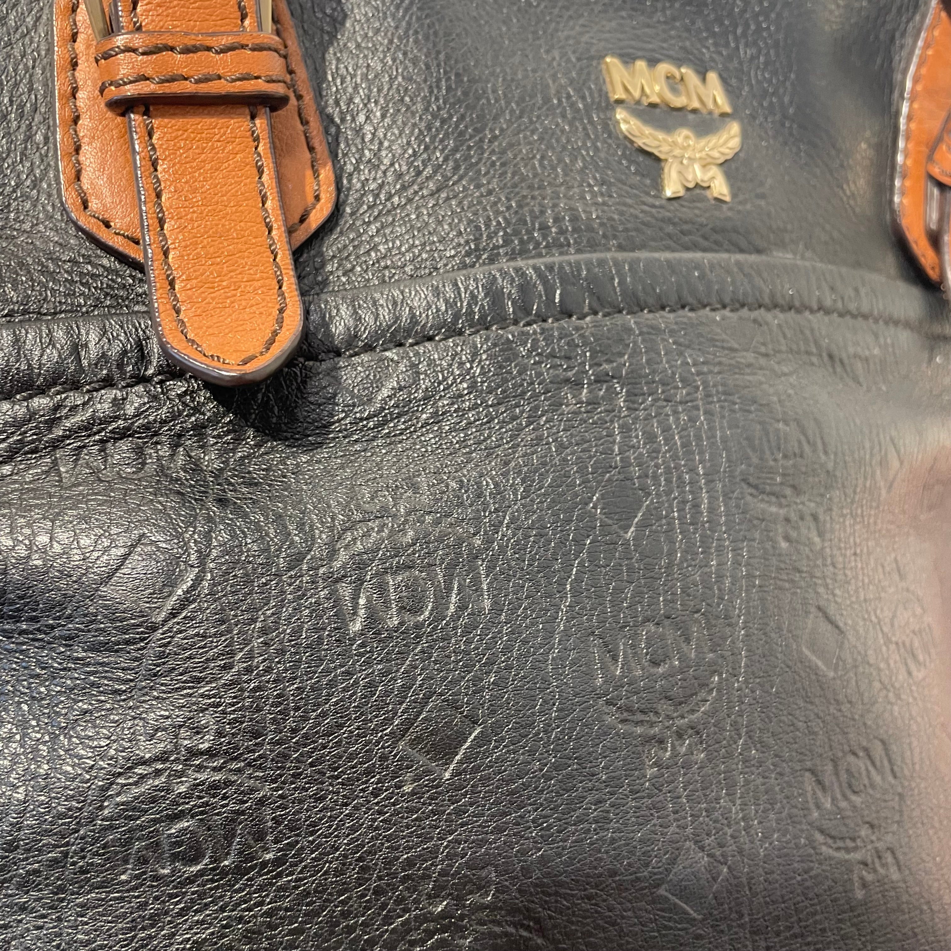 MCM/Hand Bag/All Over Print/Leather/BLK/ view 6