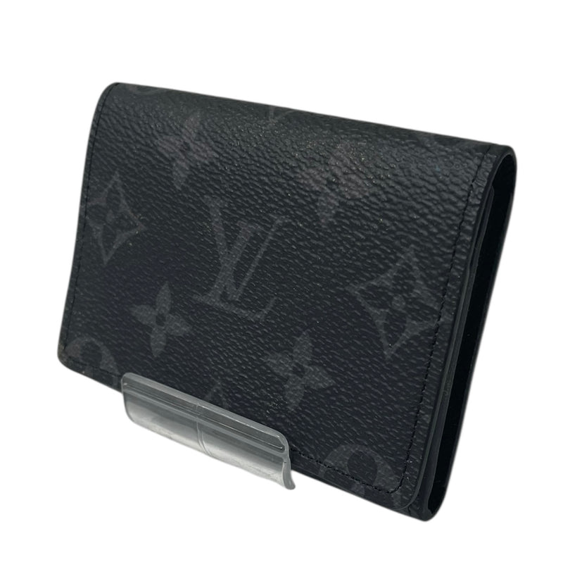 LOUIS VUITTON/Wallet/Monogram/Leather/BLK/GRY MONGRAM COIN-CARDHOLDER
