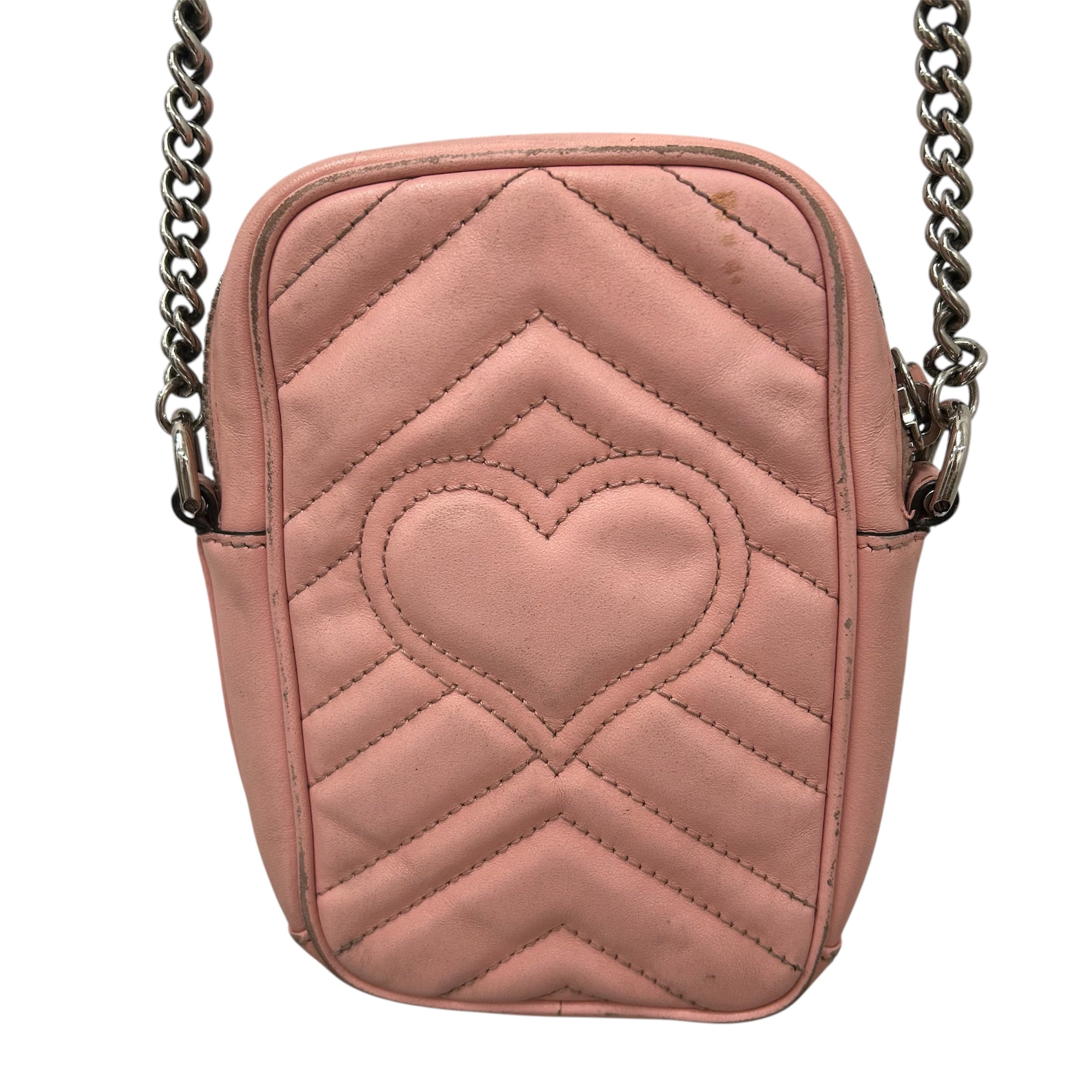 GUCCI/Bag/Leather/PNK/Marmont Quilted view 3