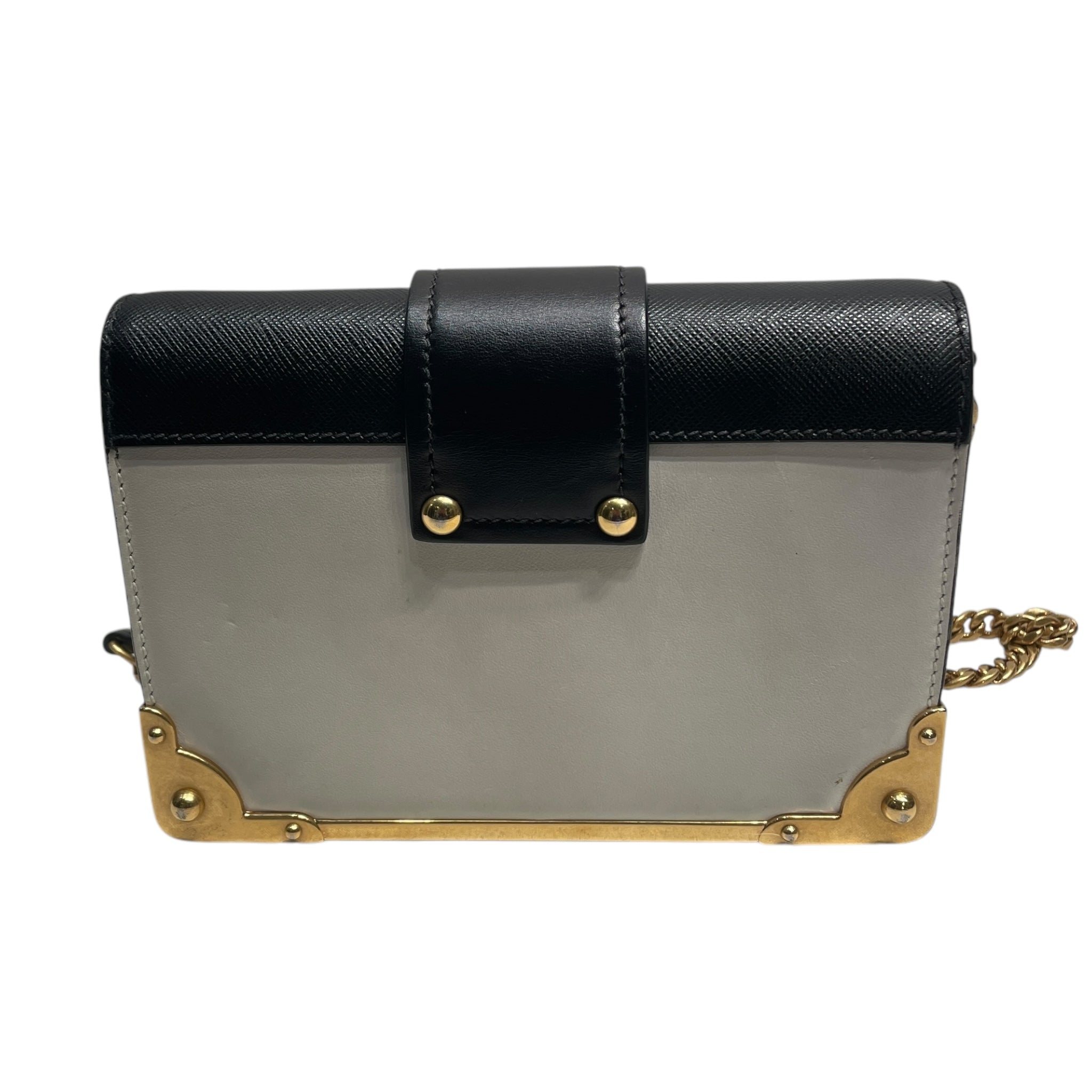 PRADA/Cross Body Bag/Leather/WHT/CAHIER CALFSKIN view 2