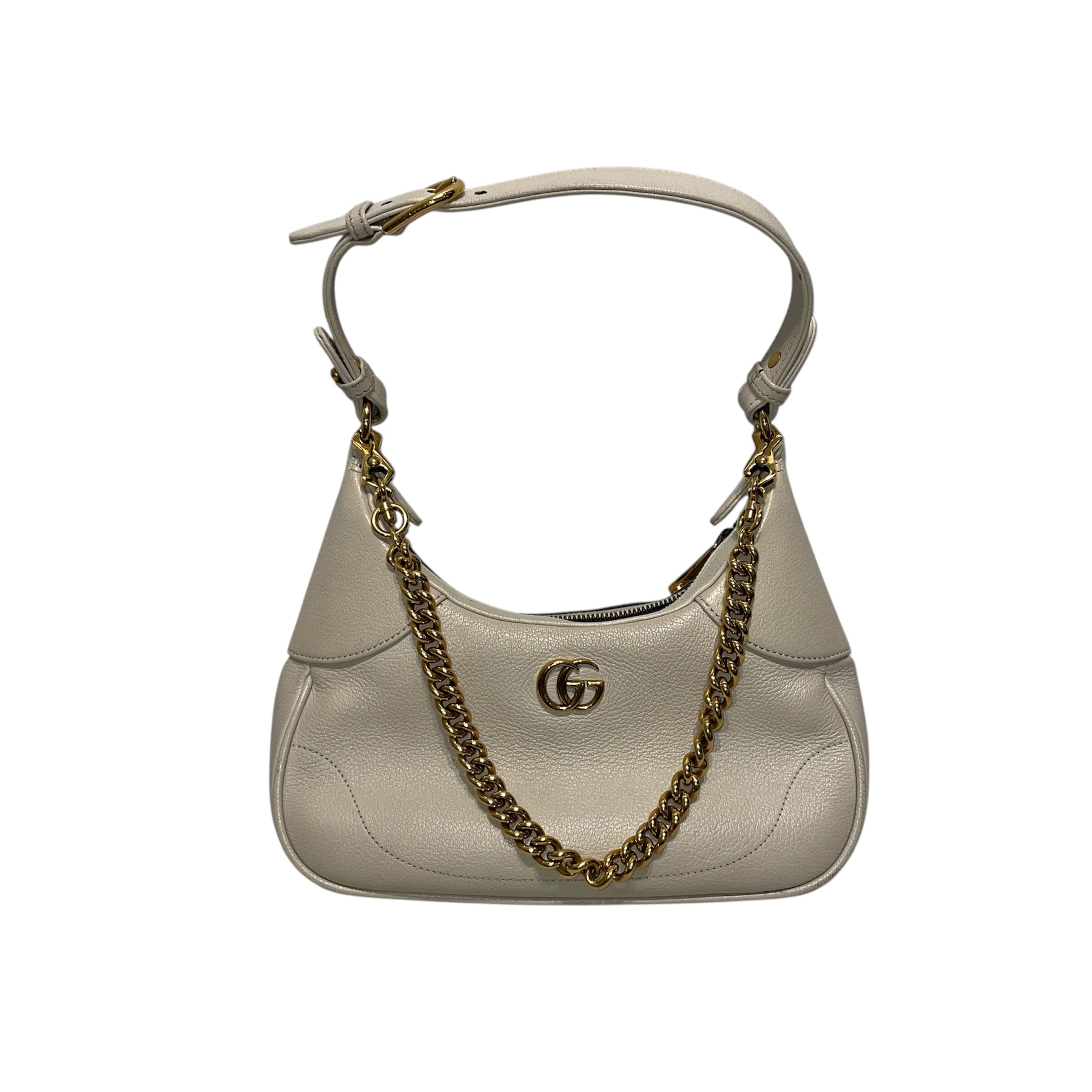 GUCCI/Hand Bag/Leather/WHT/HANDBAG view 1