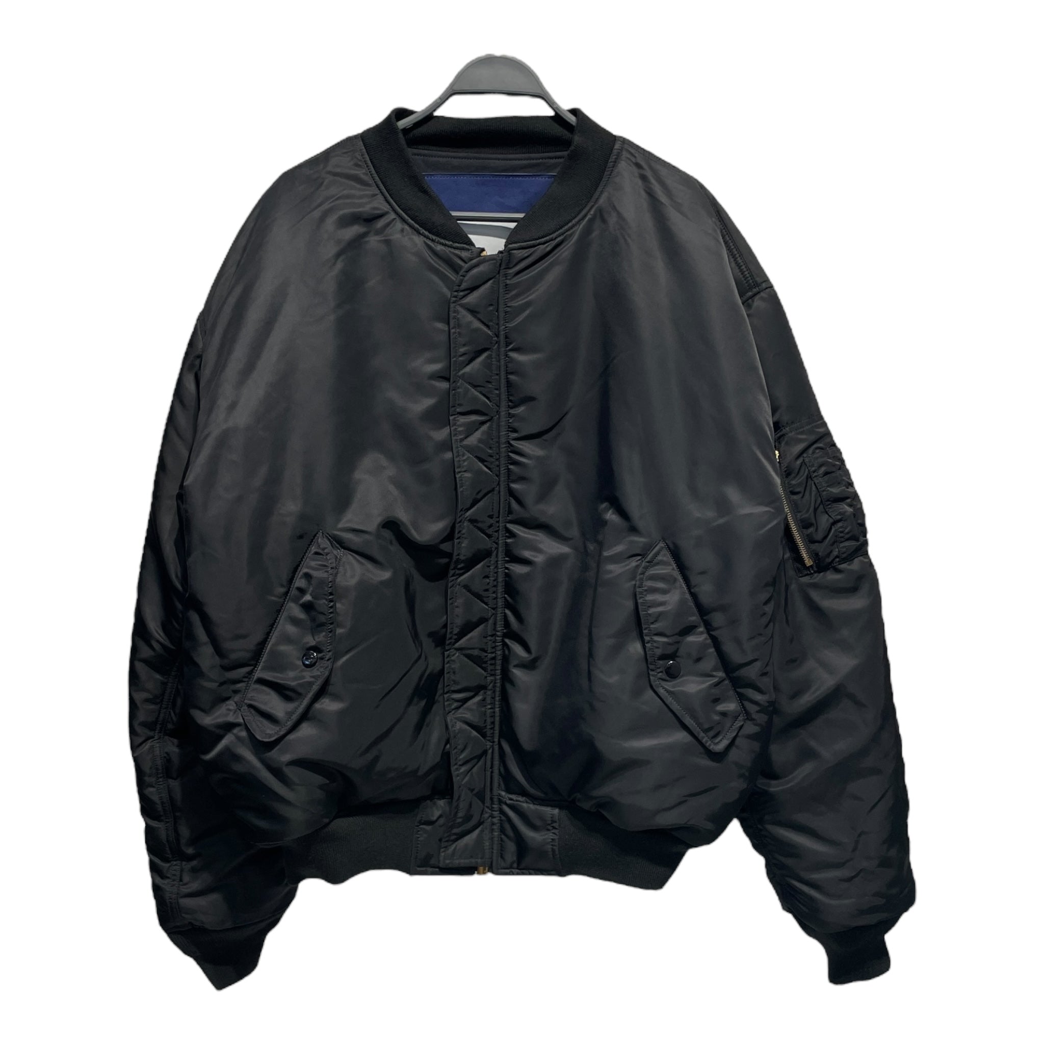 VETEMEMES/ALPHA INDUSTRIES/Flight Jkt/XS/Nylon/BLK/Graphic/THE BULLDOG SPIRIT view 3