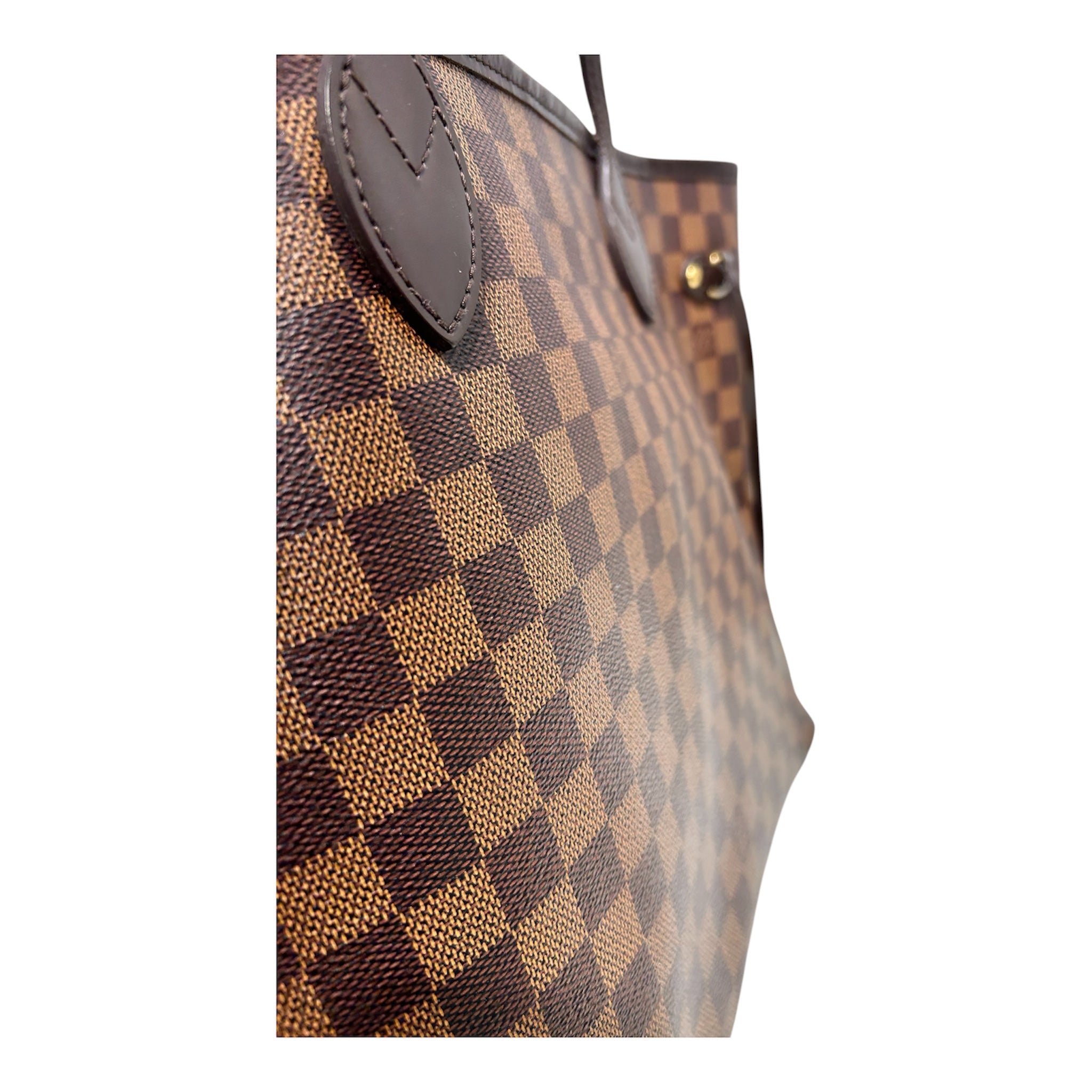 LOUIS VUITTON/Tote Bag/All Over Print/Leather/BRW/DAMIER NEVERFULL view 6