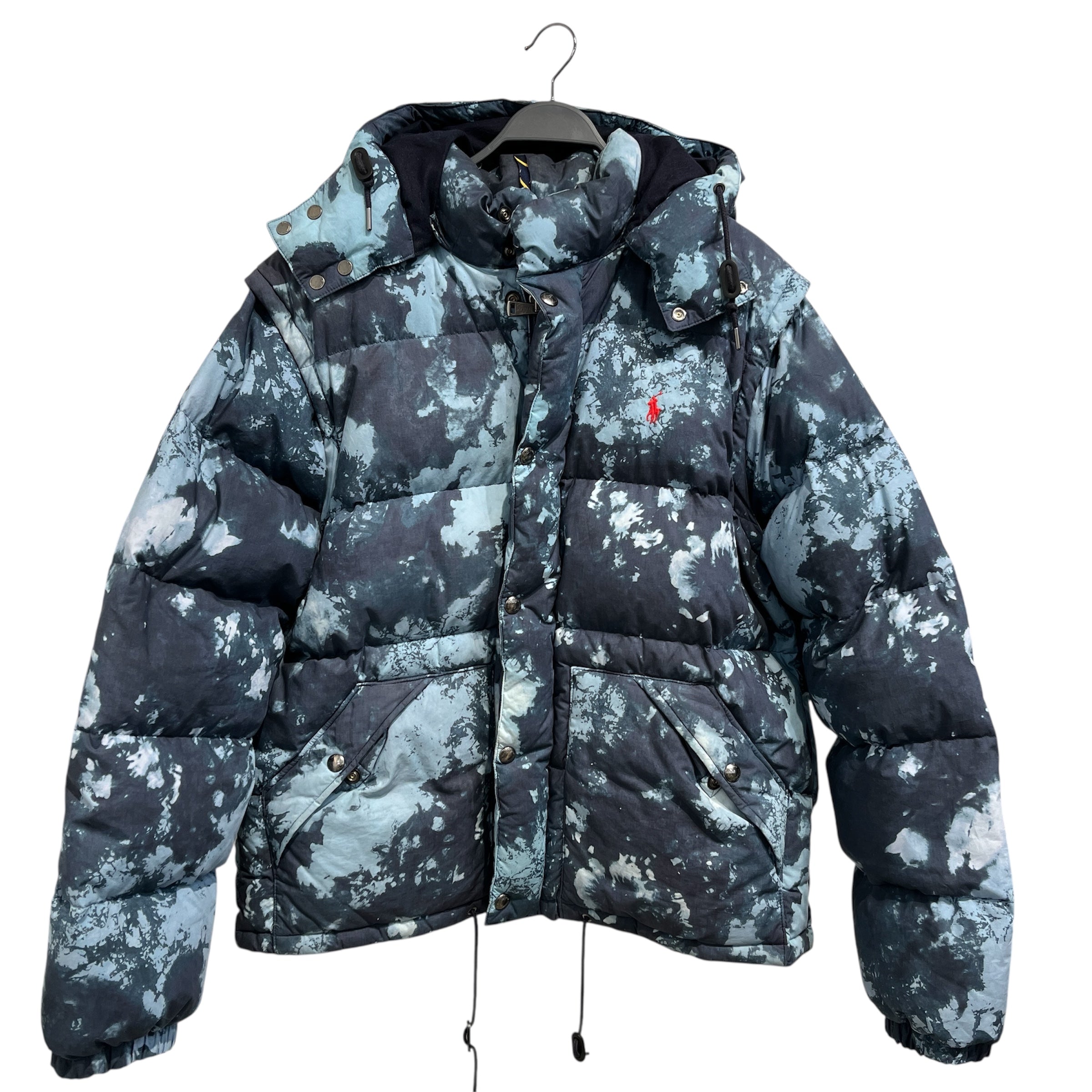 POLO RALPH LAUREN/Puffer Jkt/XXL/Nylon/IDG/All Over Print/Covertible Vest view 1