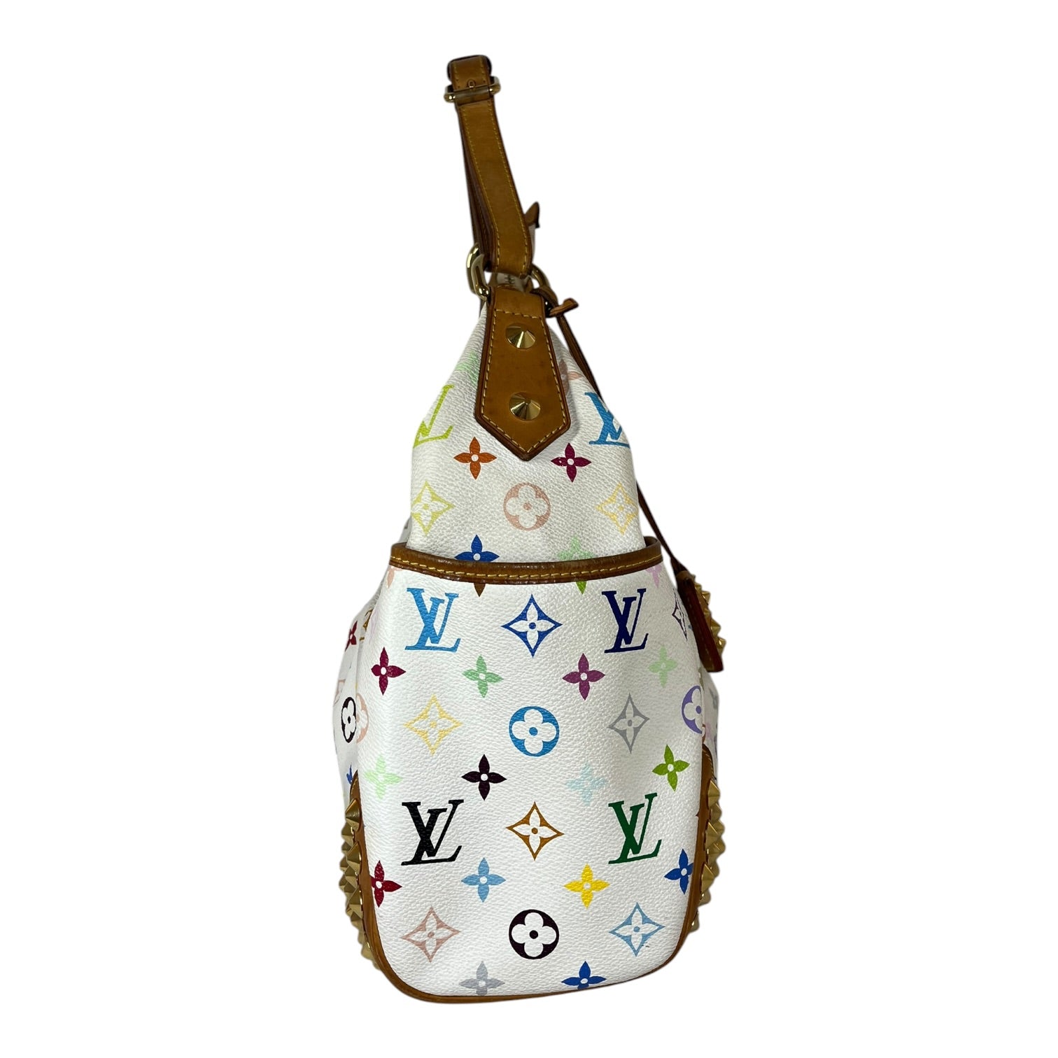 LOUIS VUITTON/Luggage/Monogram/Leather/WHT/STUDDED CHRISSIE view 3