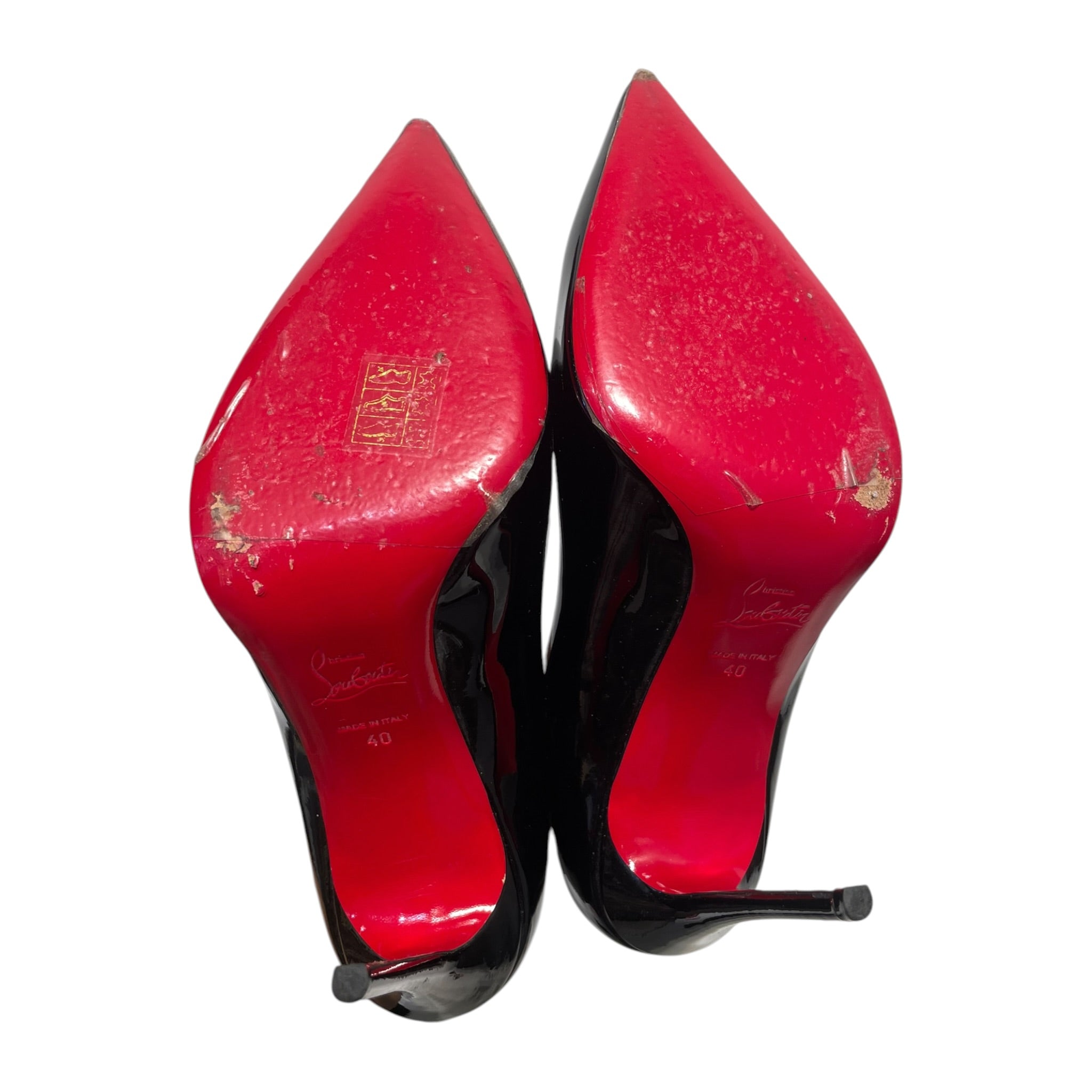 Christian Louboutin/Heels/EU 40/Leather/BLK/SO KATE POINTED TOE PUMP view 4