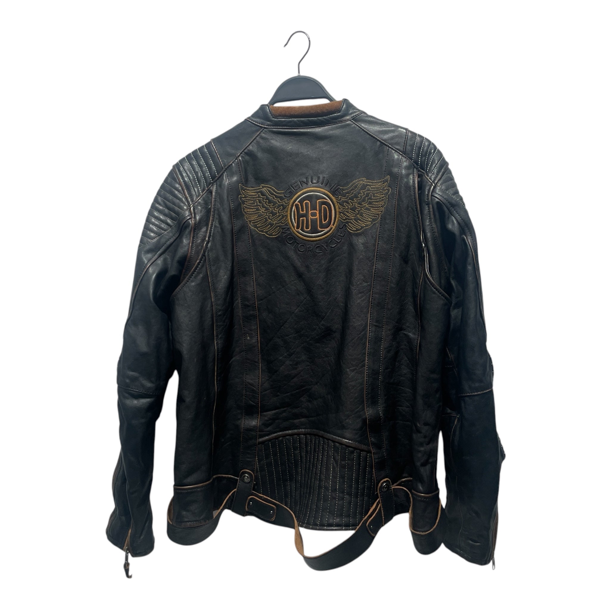 HARLEY DAVIDSON/Vintage/Leather Jkt/Leather/BLK/ view 2