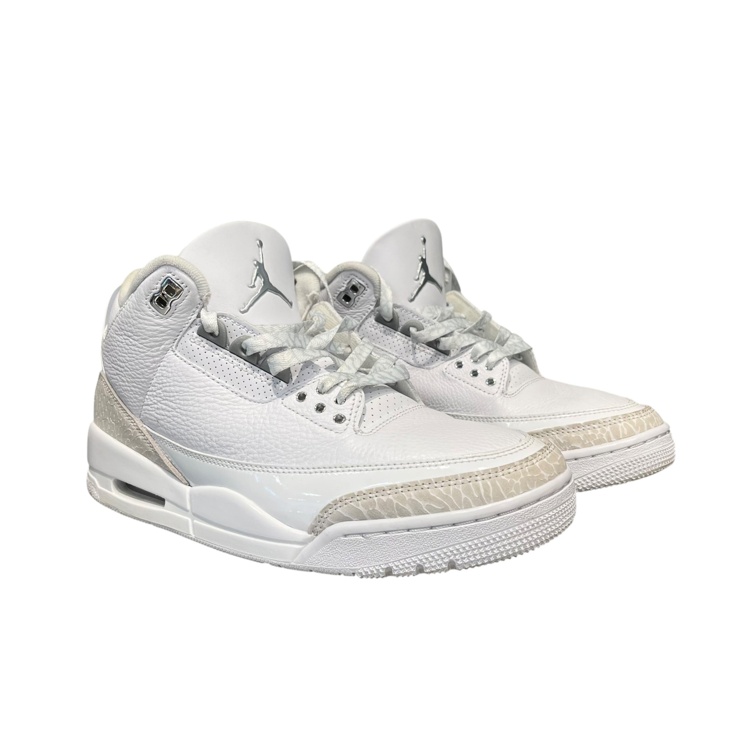 NIKE/Hi-Sneakers/US 9/Leather/WHT/retro 3 pure money view 1