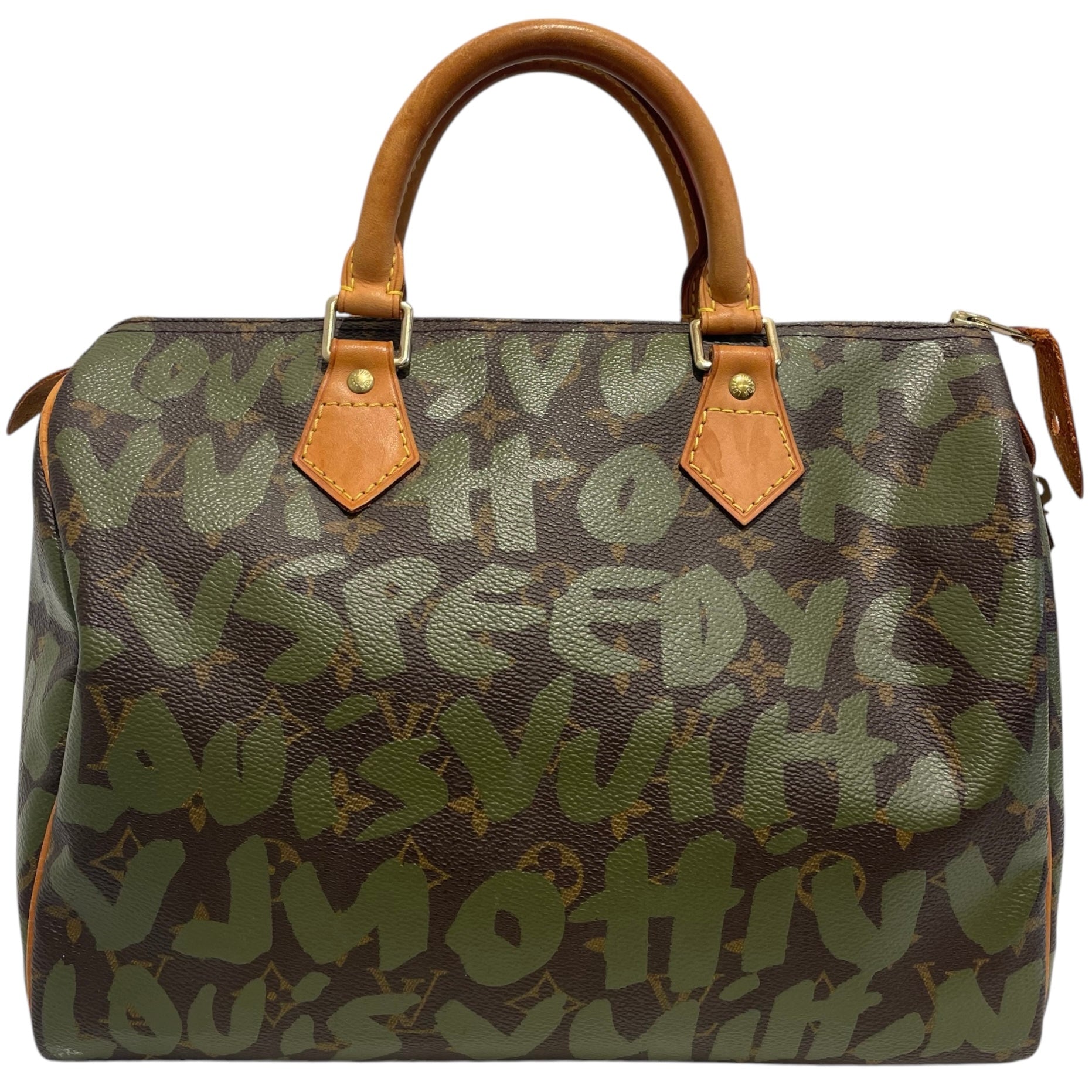 LOUIS VUITTON/Hand Bag/Monogram/Leather/BRW/2001 Speedy 30 DC:TH0041 view 1