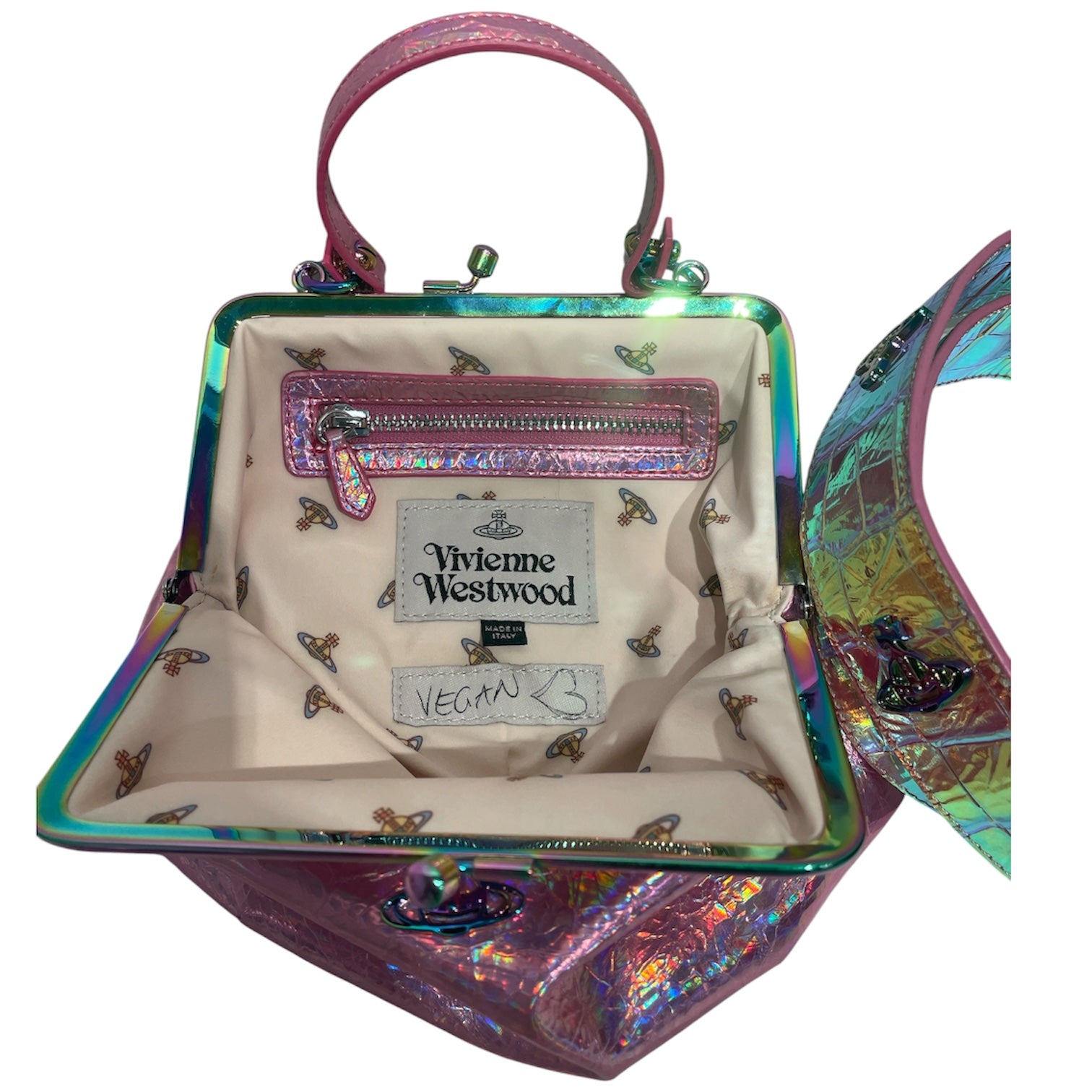 Vivienne Westwood/Hand Bag/Iridescent/Faux Leather/PNK/GRANNY VEGAN view 3