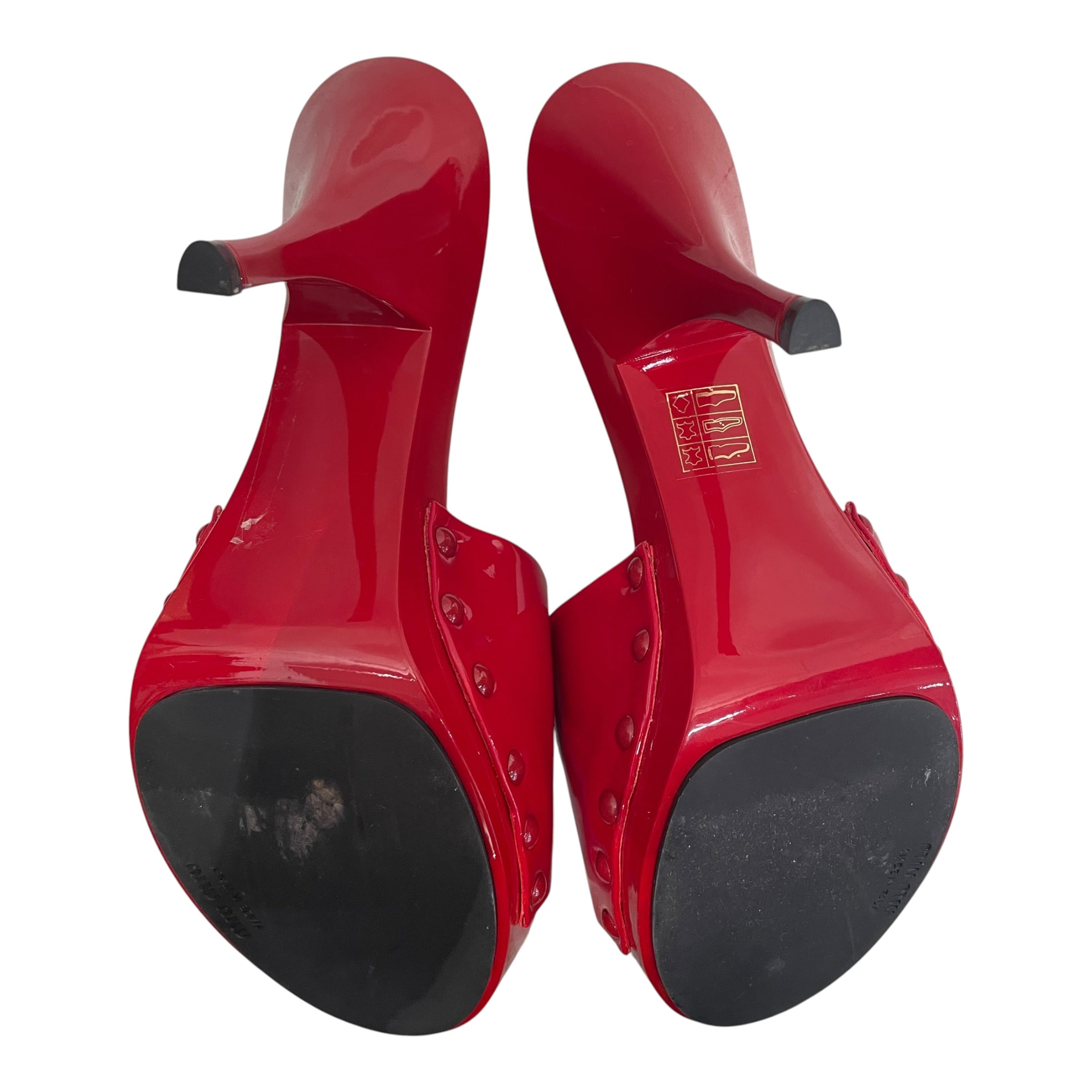MIU MIU/Heels/EU 39/RED/CLOG HEELS view 4