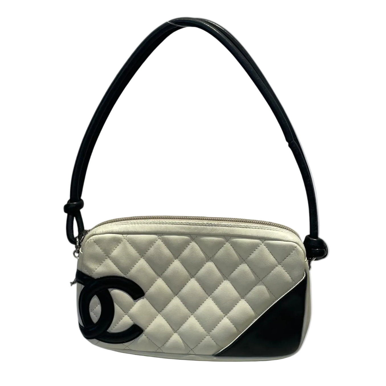 CHANEL/Bag/Leather/WHT/Ligne Cambon Pochette view 1