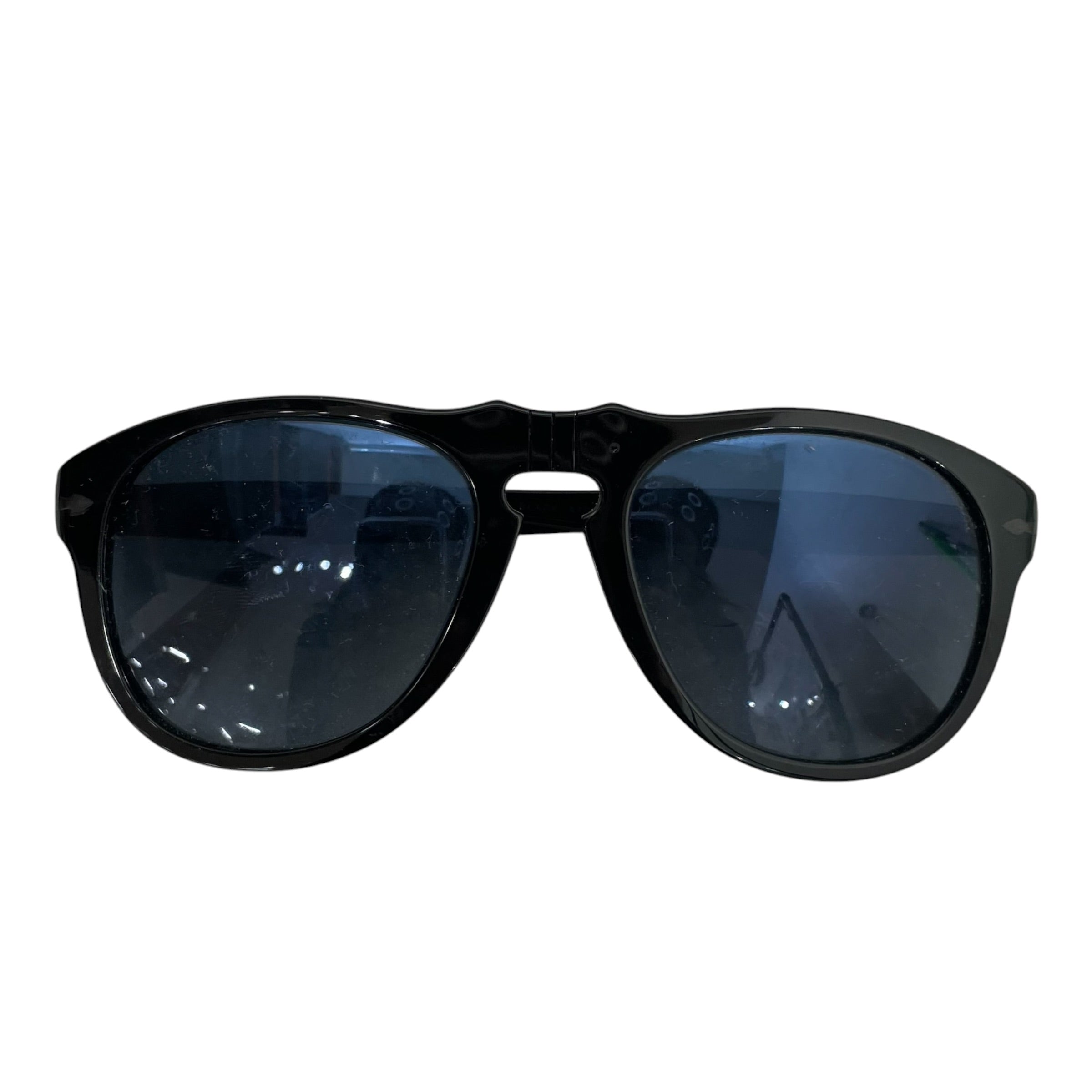 Persol/Sunglasses/Celluloid/BLK/Oval/ view 1