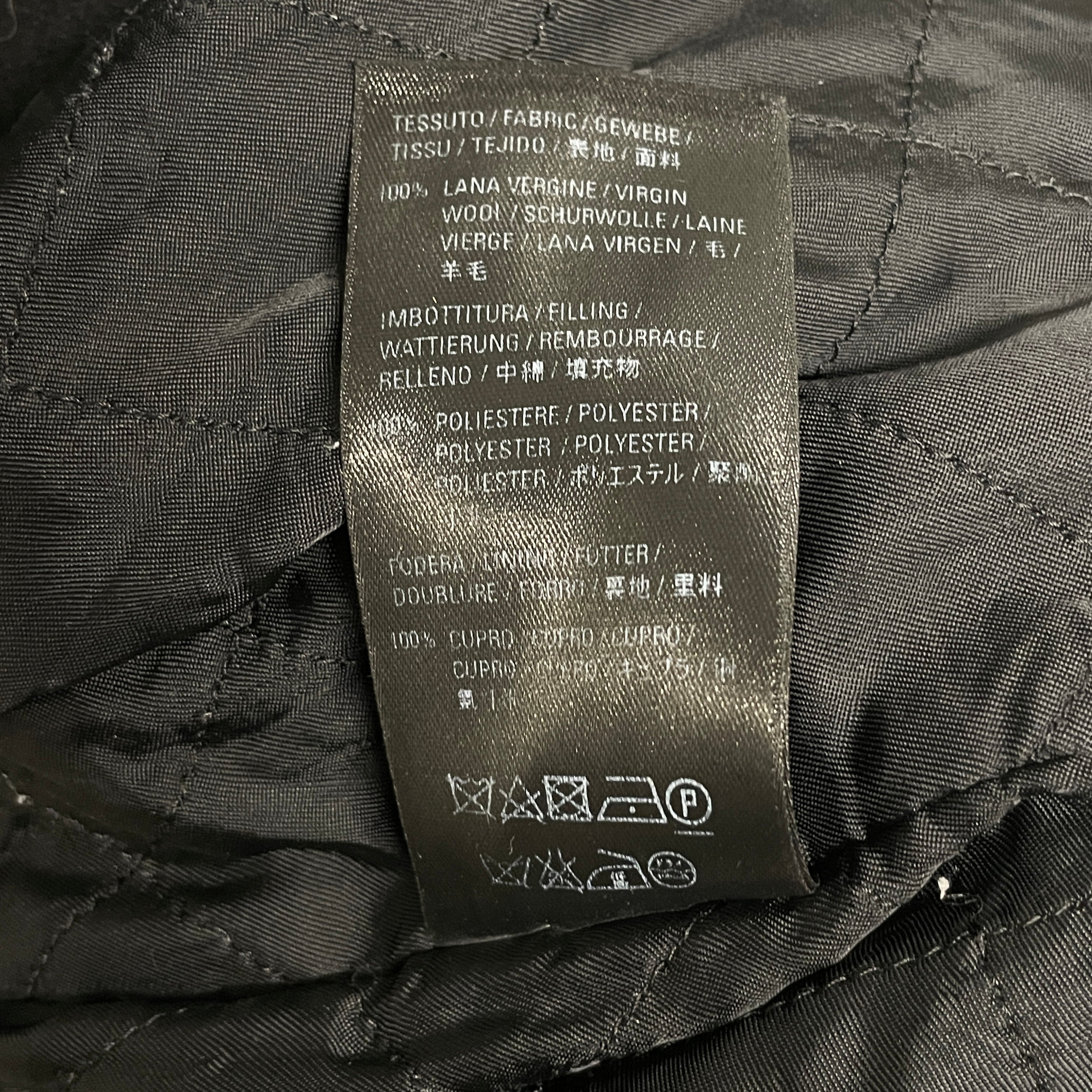 BALENCIAGA/Fleece Jkt/50/Wool/BLK/FRONT LOGO view 5