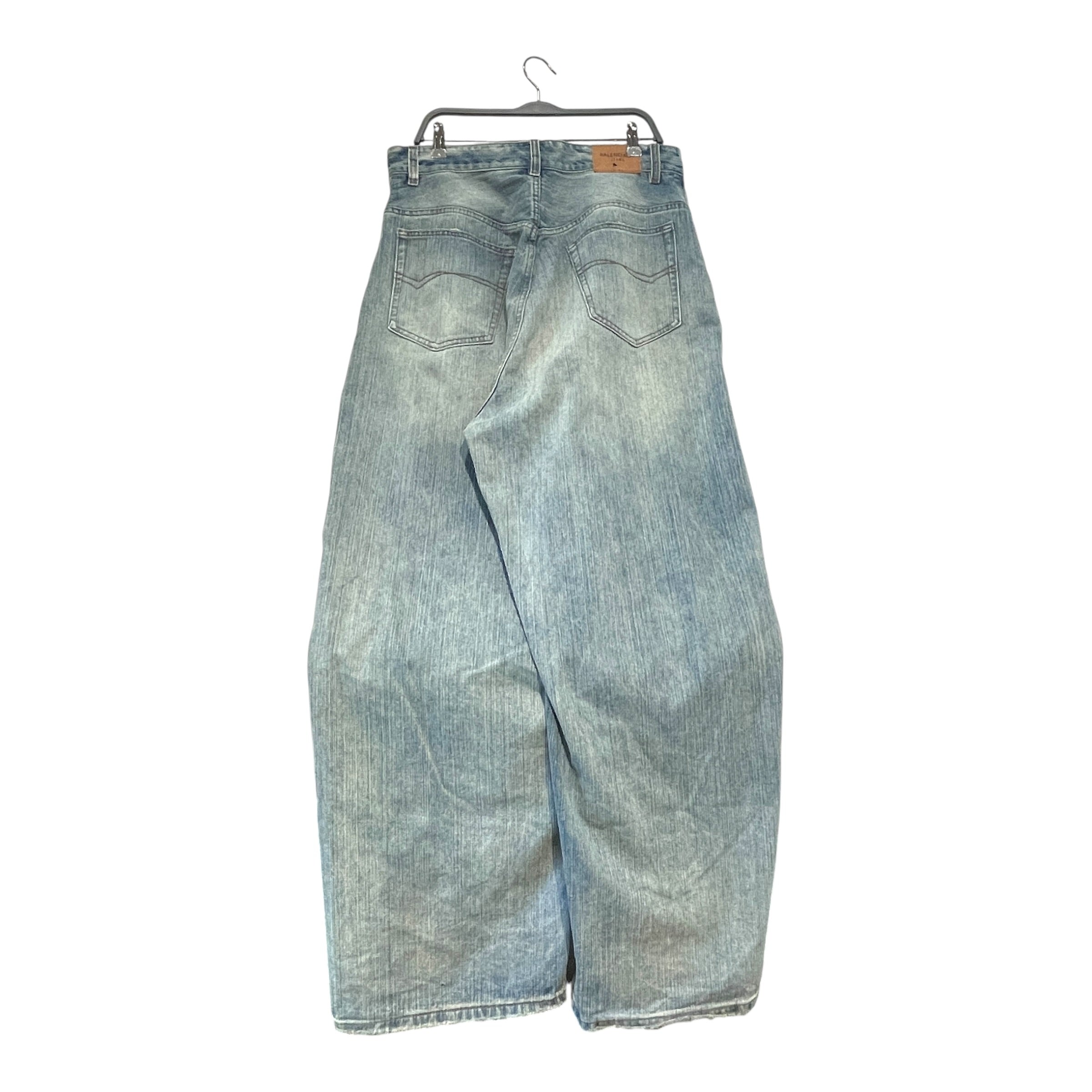 BALENCIAGA/Pants/S/Denim/BLU/Wide Leg Baggy Distressed 2024 view 2