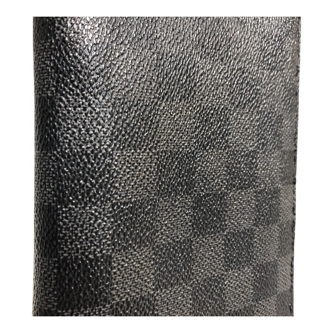 LOUIS VUITTON/Long Wallet/Glen Check/Leather/GRY/L's/Long Zip Wallet view 7