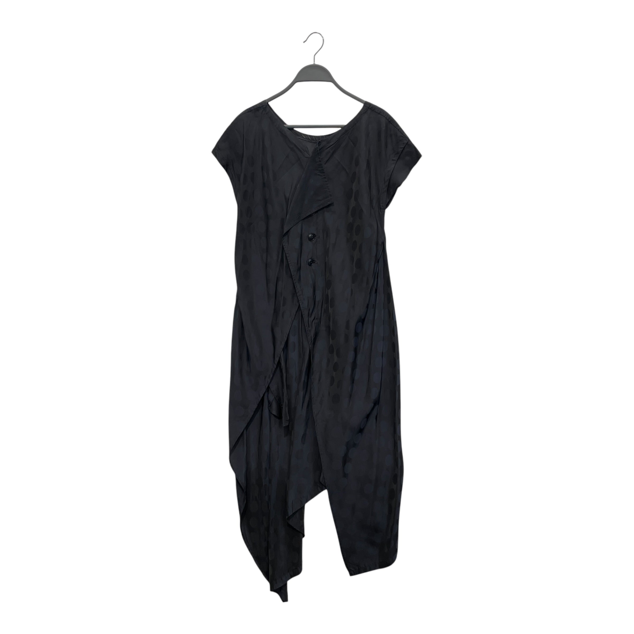 Y's/SS Dress/2/Polka dot/Silk/NVY/Maxi Length/MARNI POLKA DOT ASSYM BUTTON D view 1