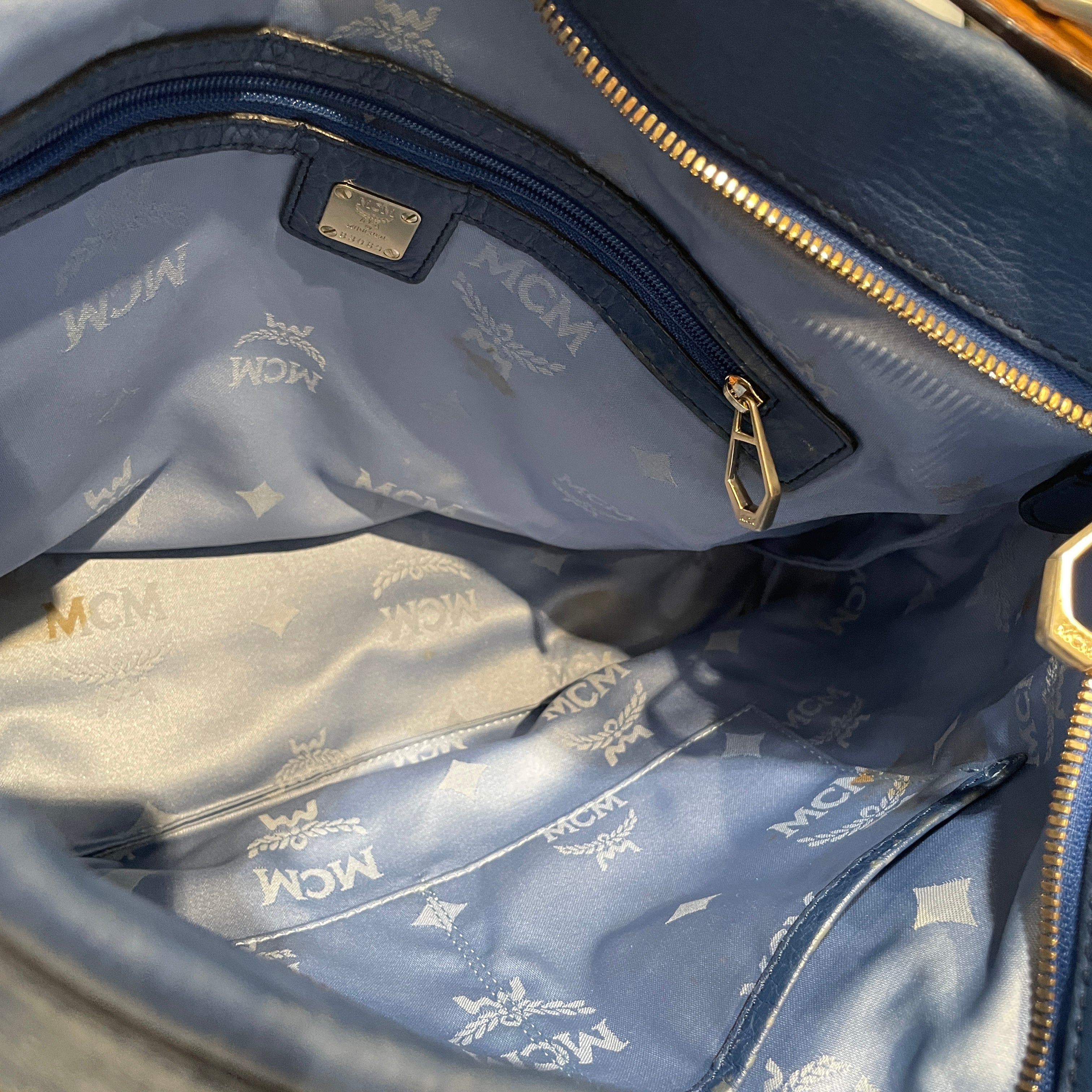 MCM/Bag/Leather/BLU/Hobo Shoulder Bag view 6