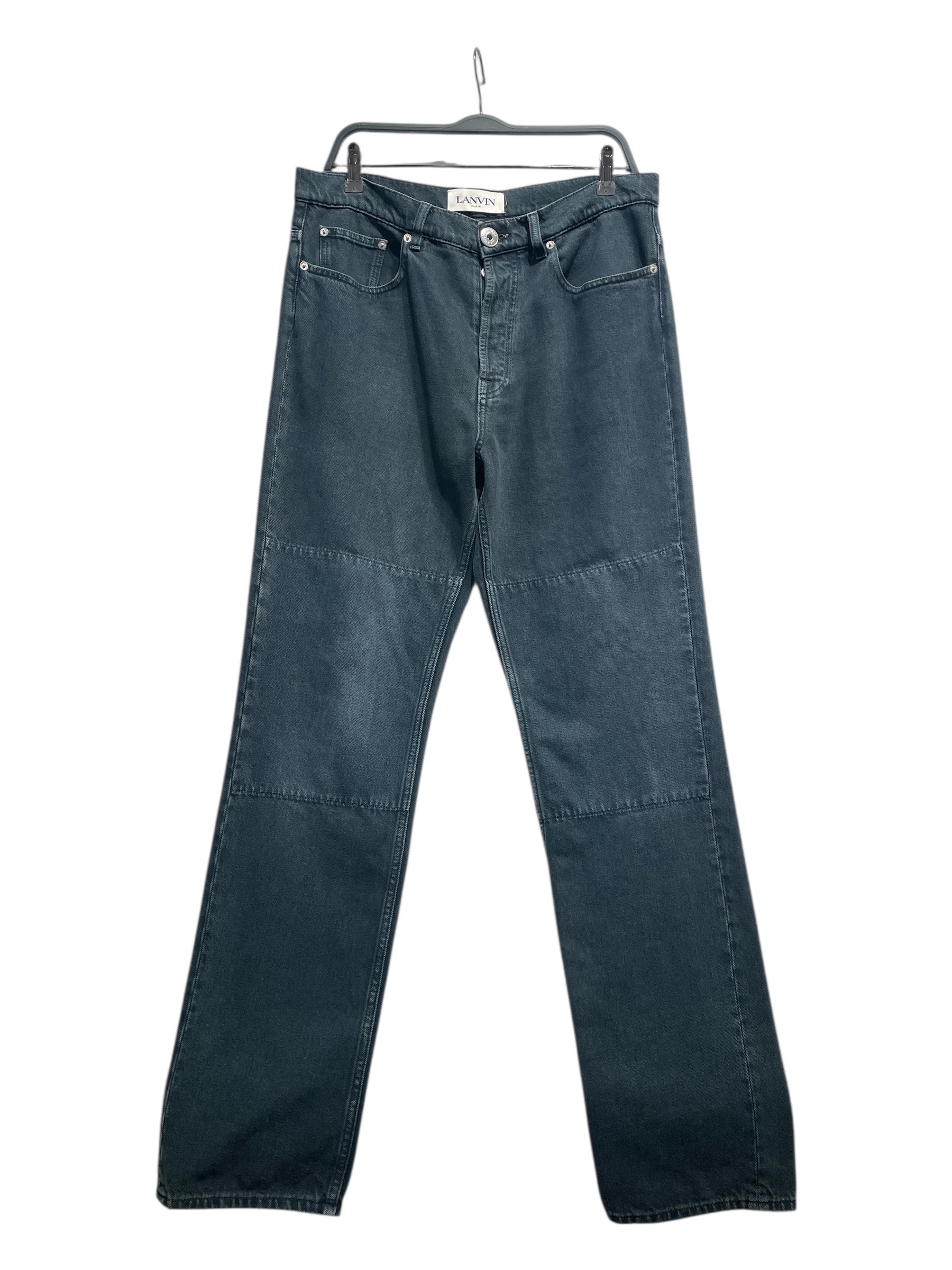 LANVIN/Pants/32/Cotton/BLK/Yellow Triangle Lanvin Jeans view 1