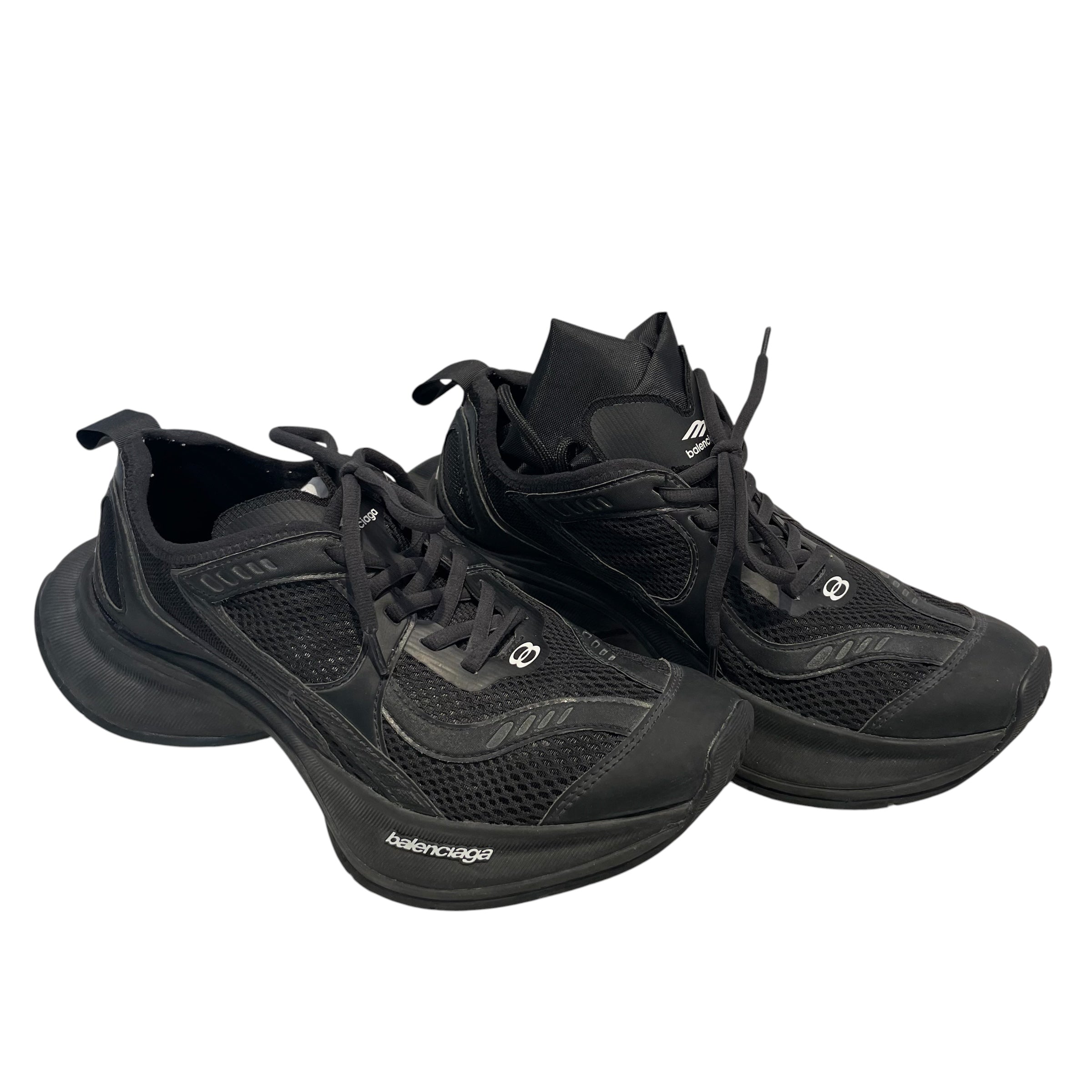 BALENCIAGA/Low-Sneakers/US 9/Nylon/BLK/cicuit 793944 all black view 1