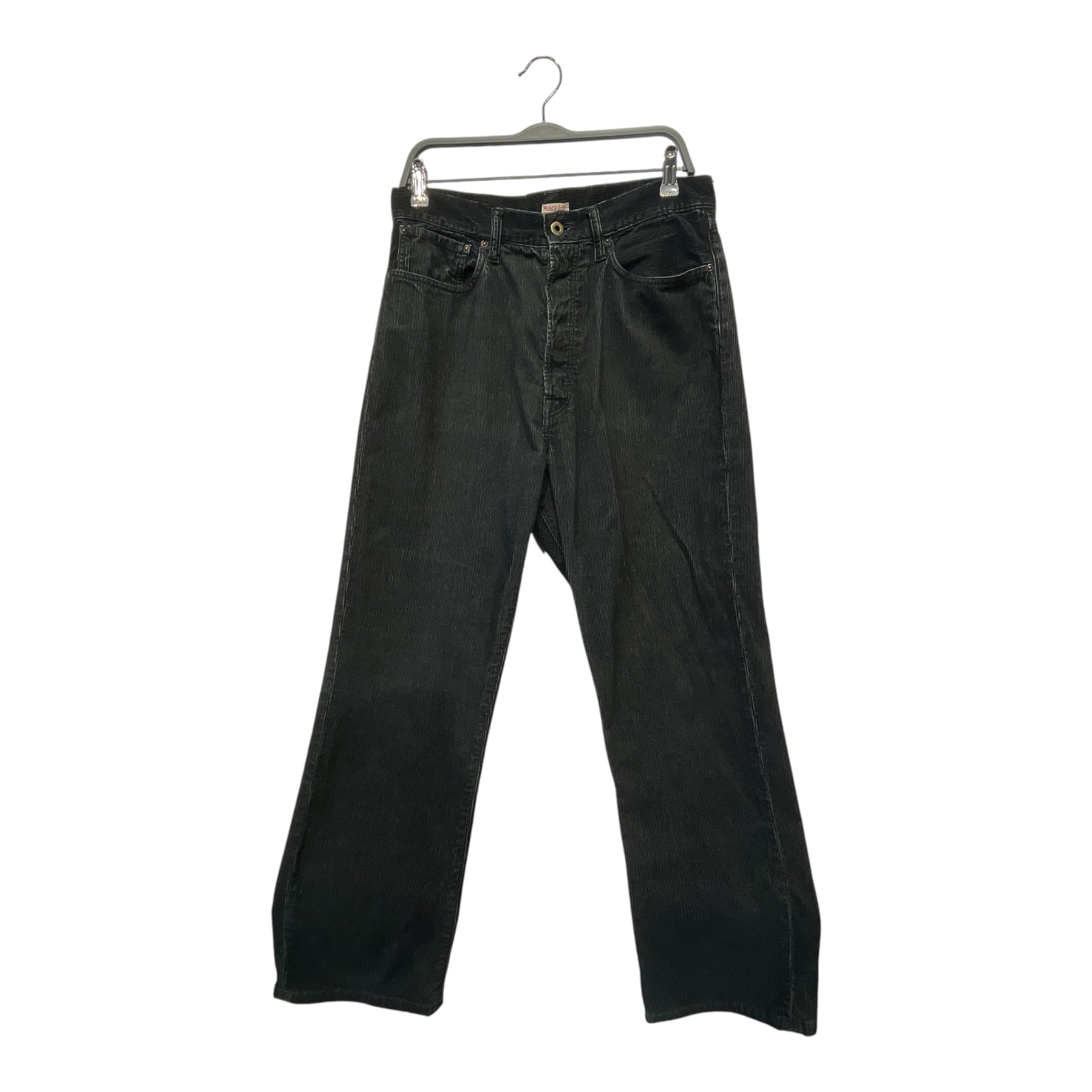 KAPITAL/Pants/34/Cotton/BLK/BUCKLE ON BACK view 1