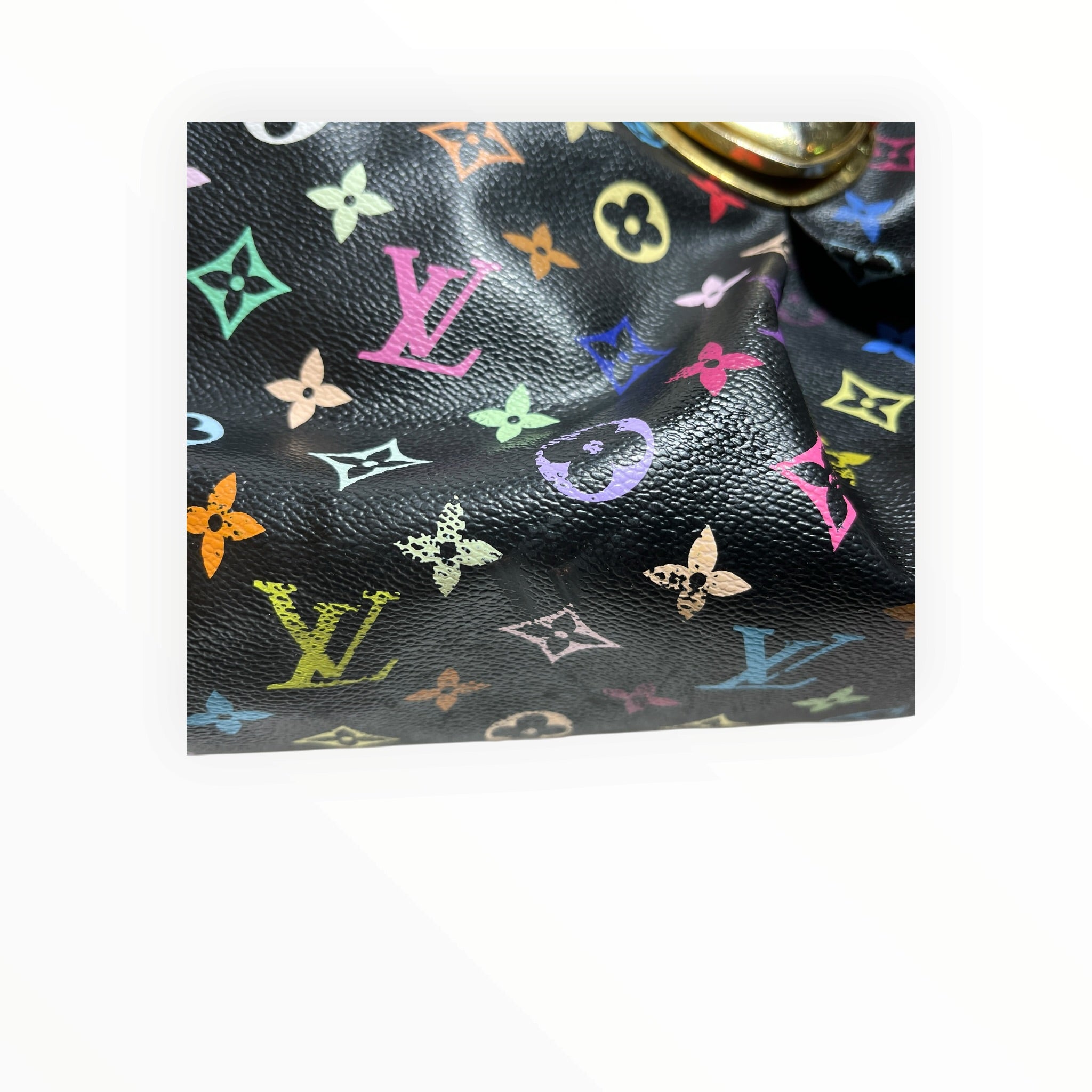 LOUIS VUITTON/Hand Bag/Monogram/Leather/BLK/Uwsula MM Multicolor view 7