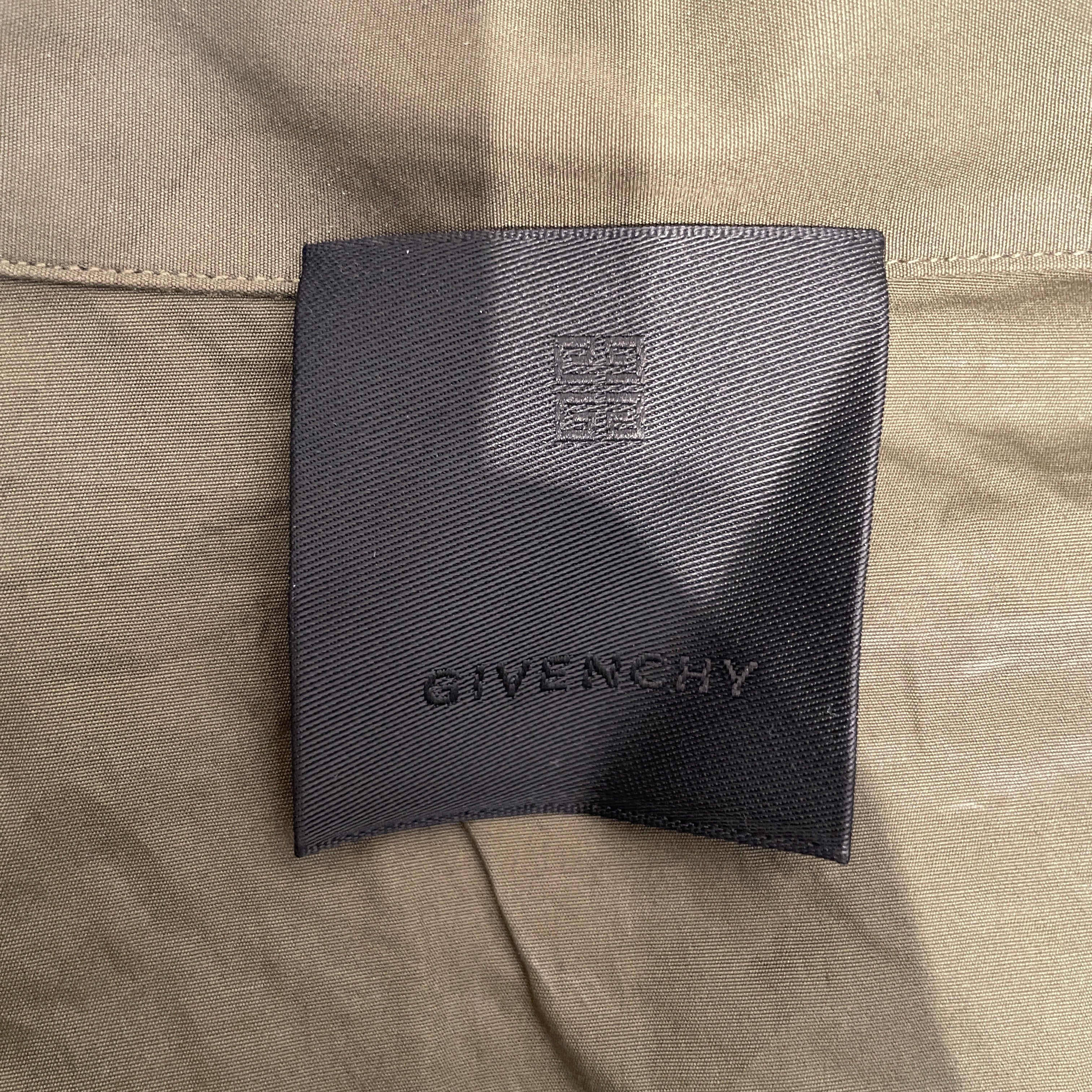 GIVENCHY/SS Shirt/42/Cotton/GRN/LOGO PRINT FRONT NWT view 3