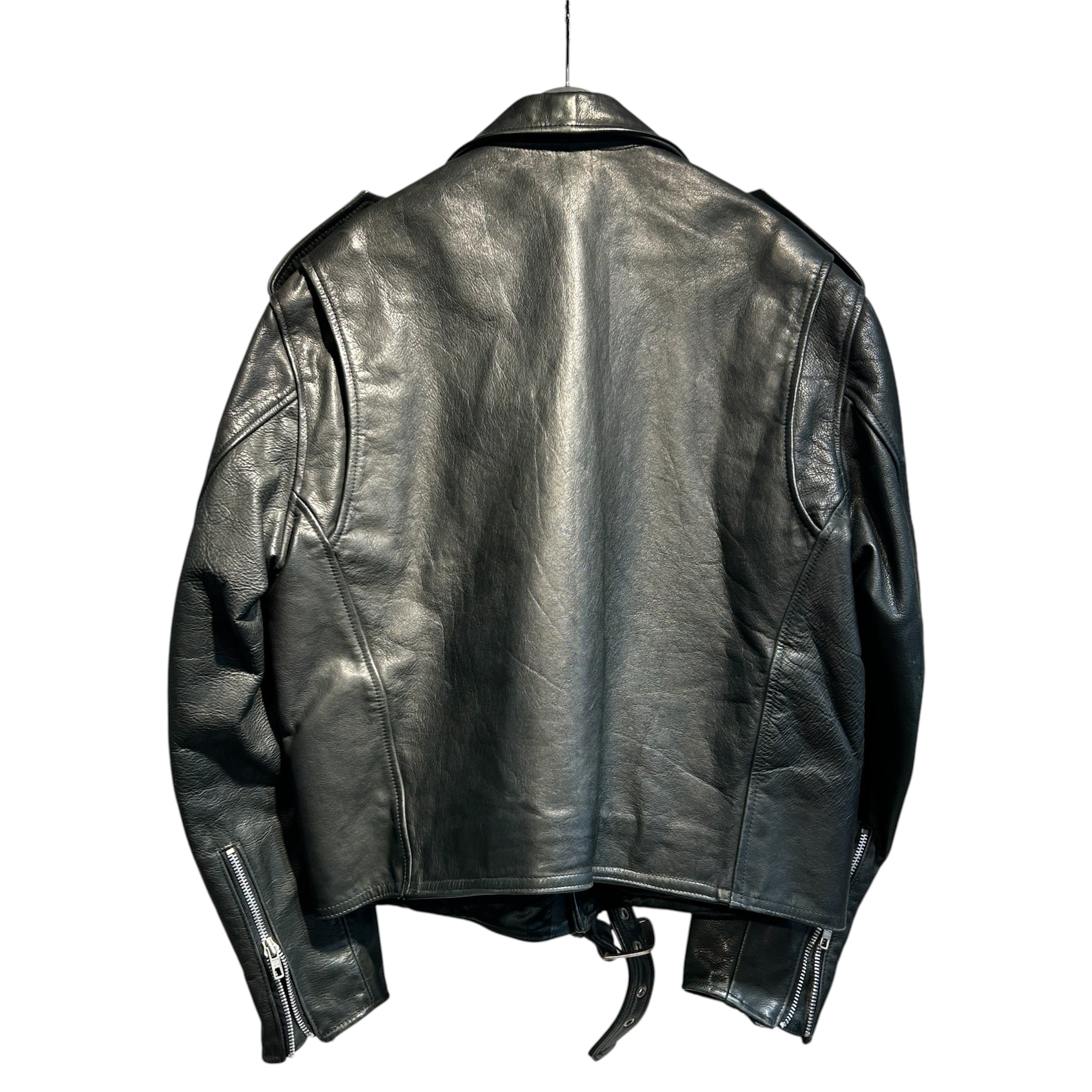POLO RALPH LAUREN/Leather Jkt/L/Leather/BLK/vintage motorcycle view 2