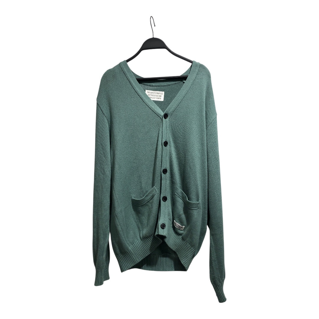 WACKO MARIA/Cardigan/L/Graphic/Cotton/GRN/ view 1