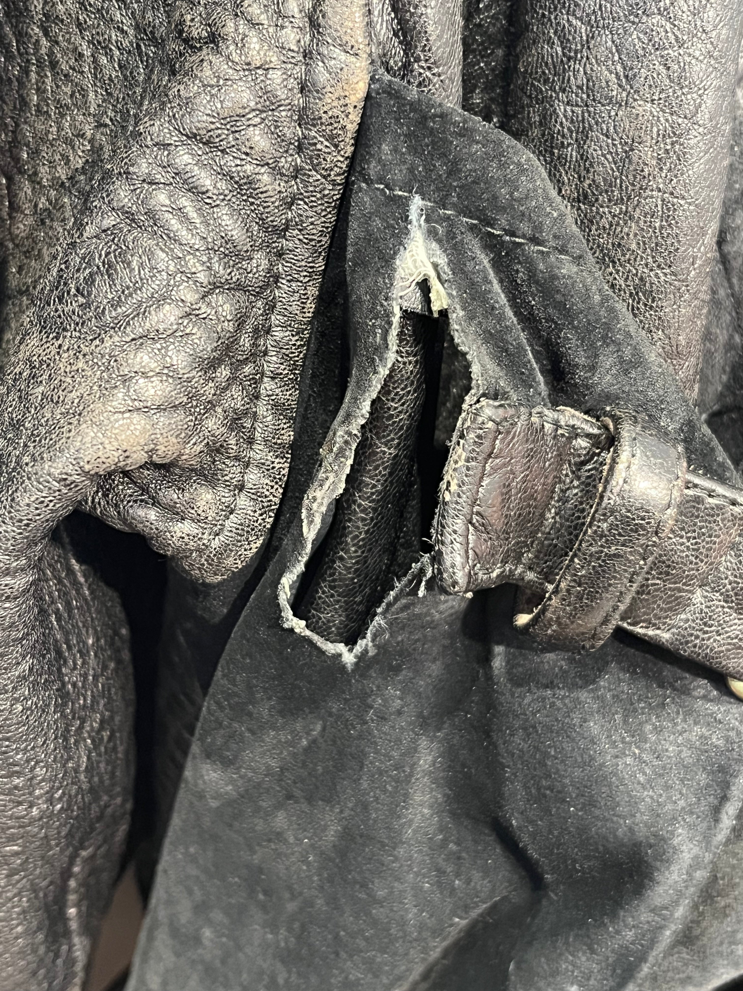 Vintage/Leather Jkt/Leather/BLK/LEATHER WITH SUEDE POCKETS view 5